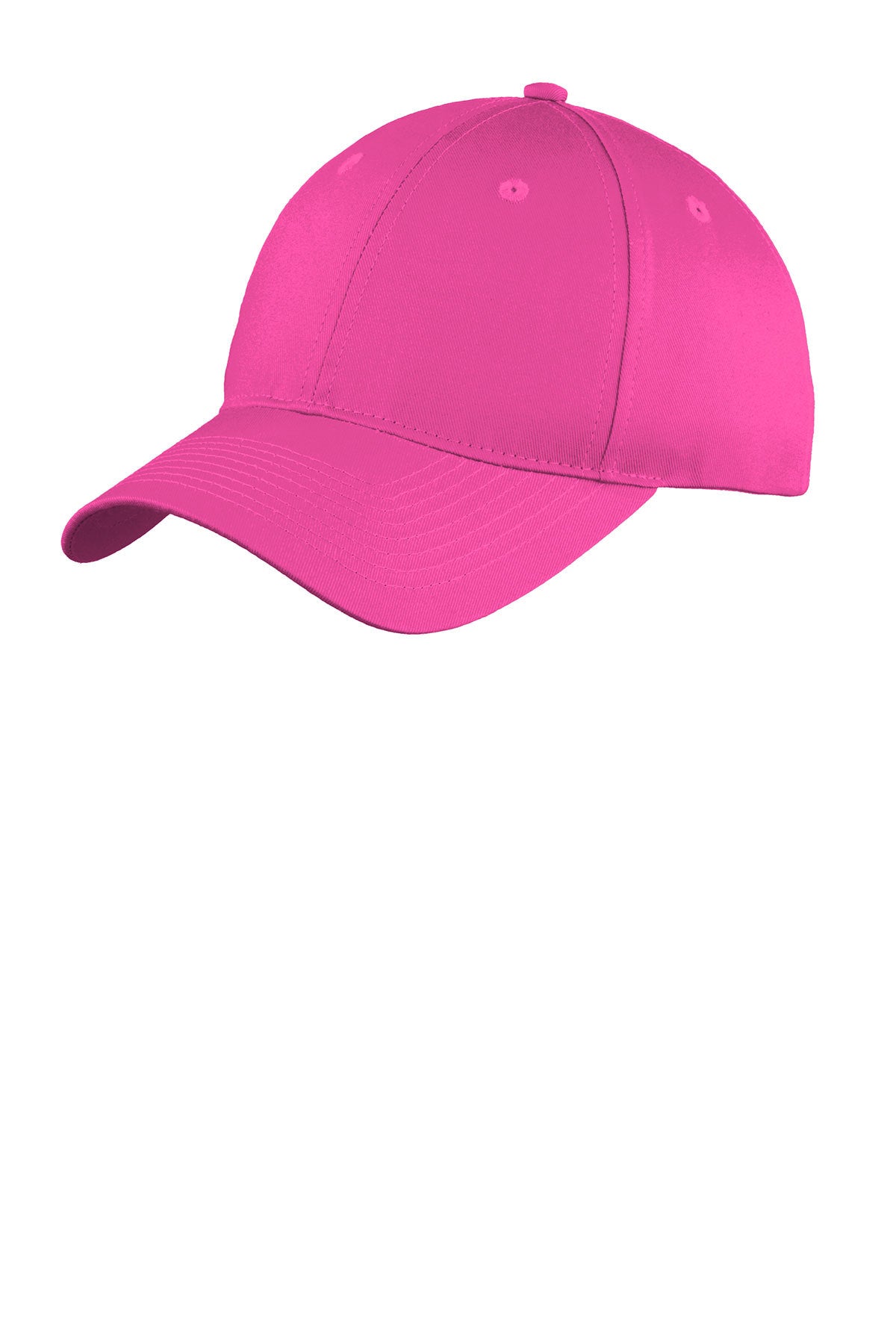 Port Authority Six Panel Twill Customized Caps, Sangria