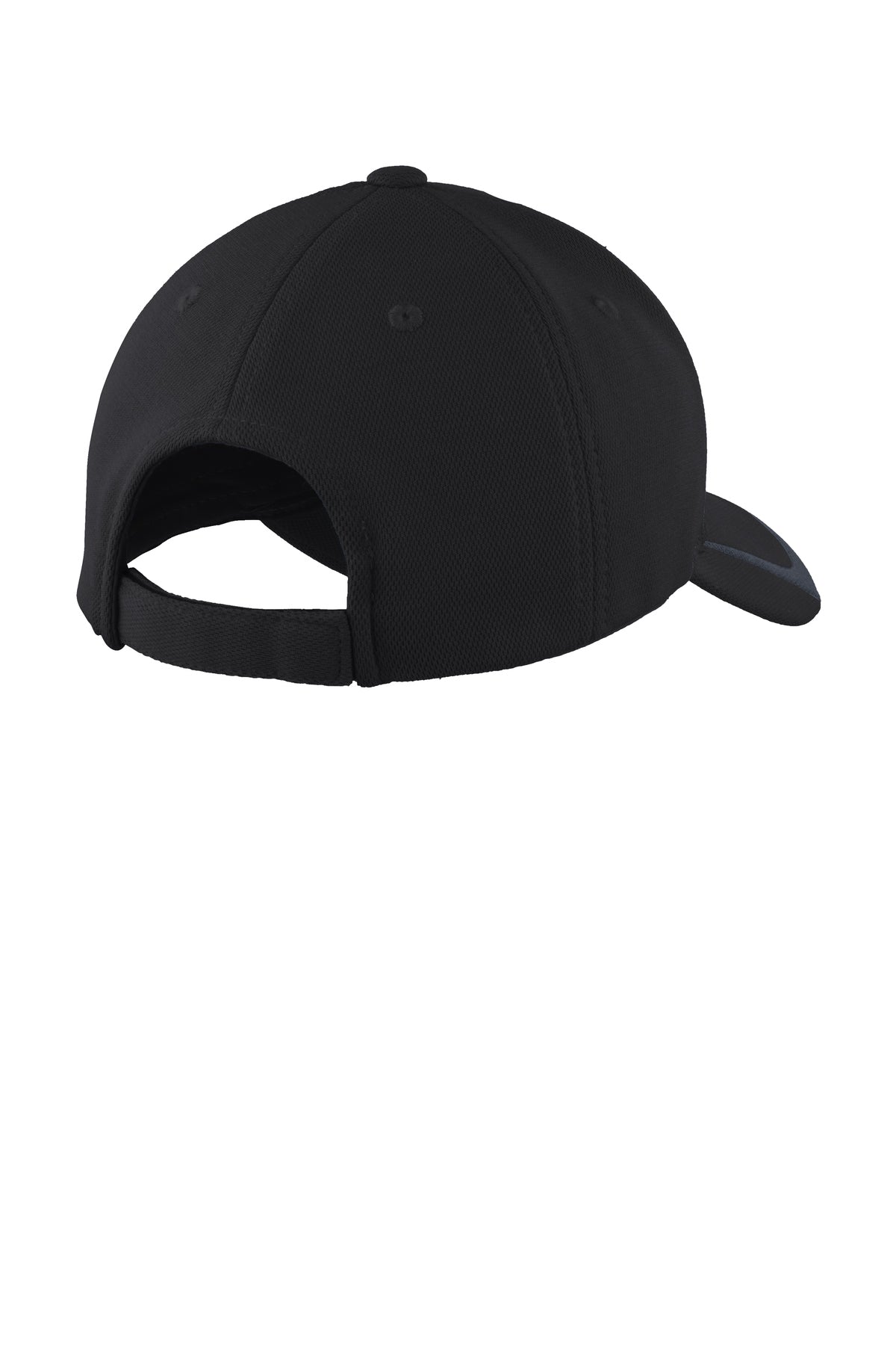 Sport-Tek Pique Custom Colorblock Caps, Black/ Graphite