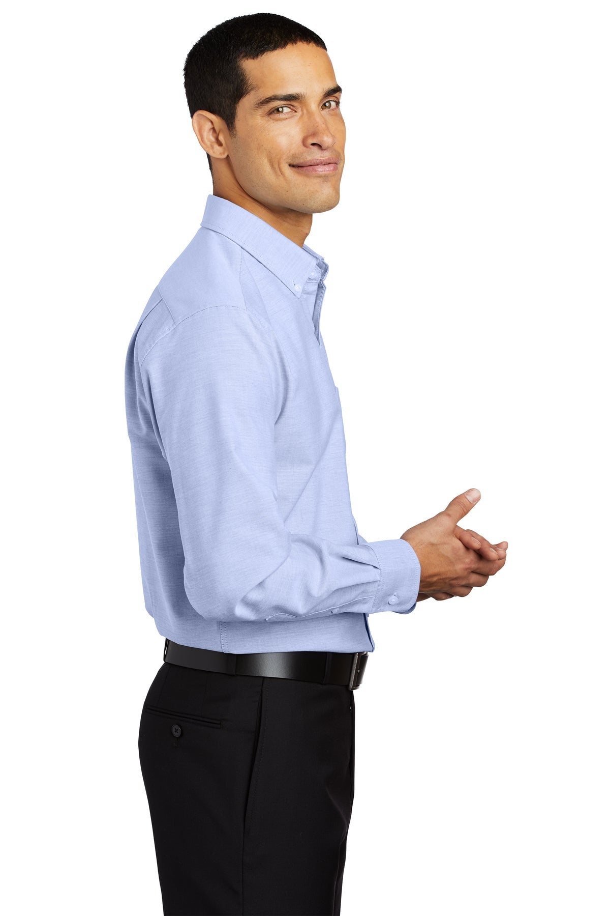 port authority_s658 _oxford blue_company_logo_button downs