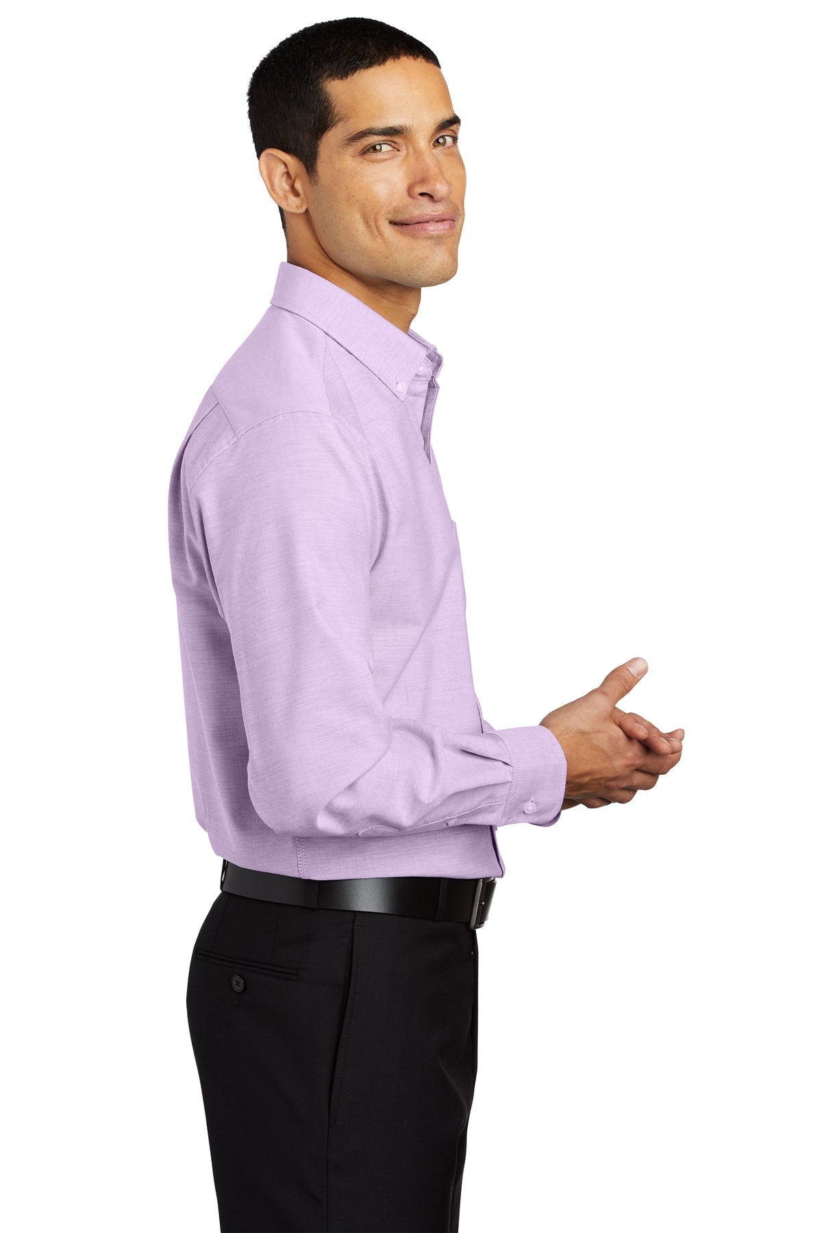 port authority_s658 _soft purple_company_logo_button downs