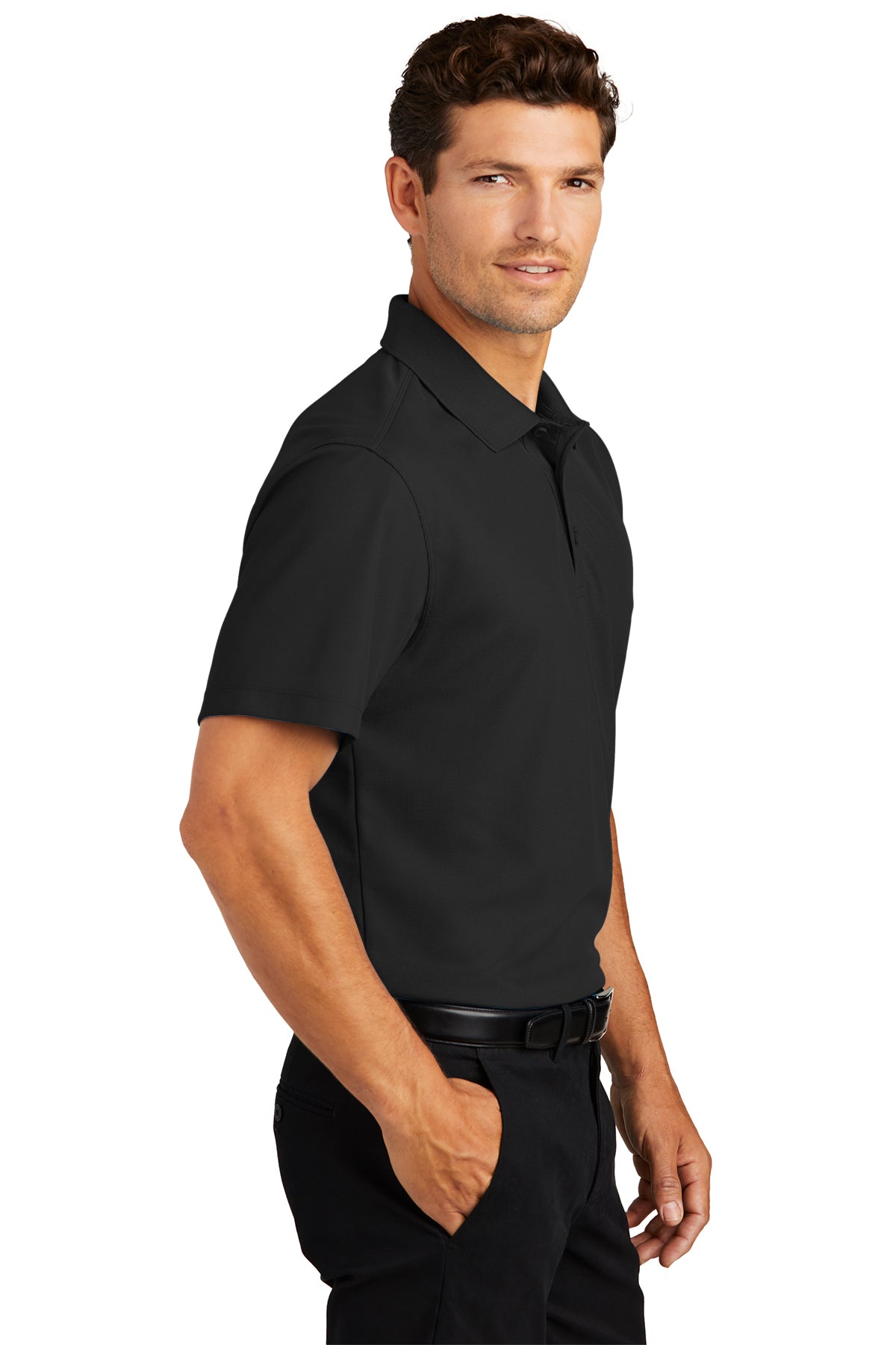 port authority_k572 _black_company_logo_polos