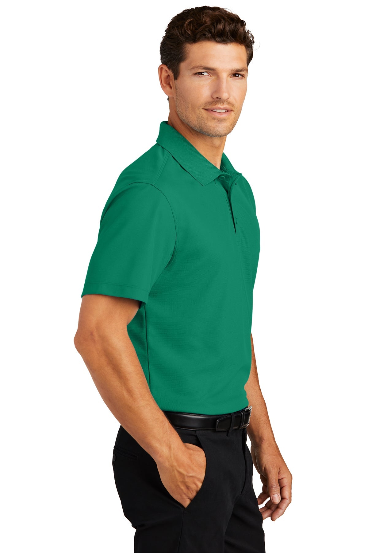 port authority_k572 _jewel green_company_logo_polos