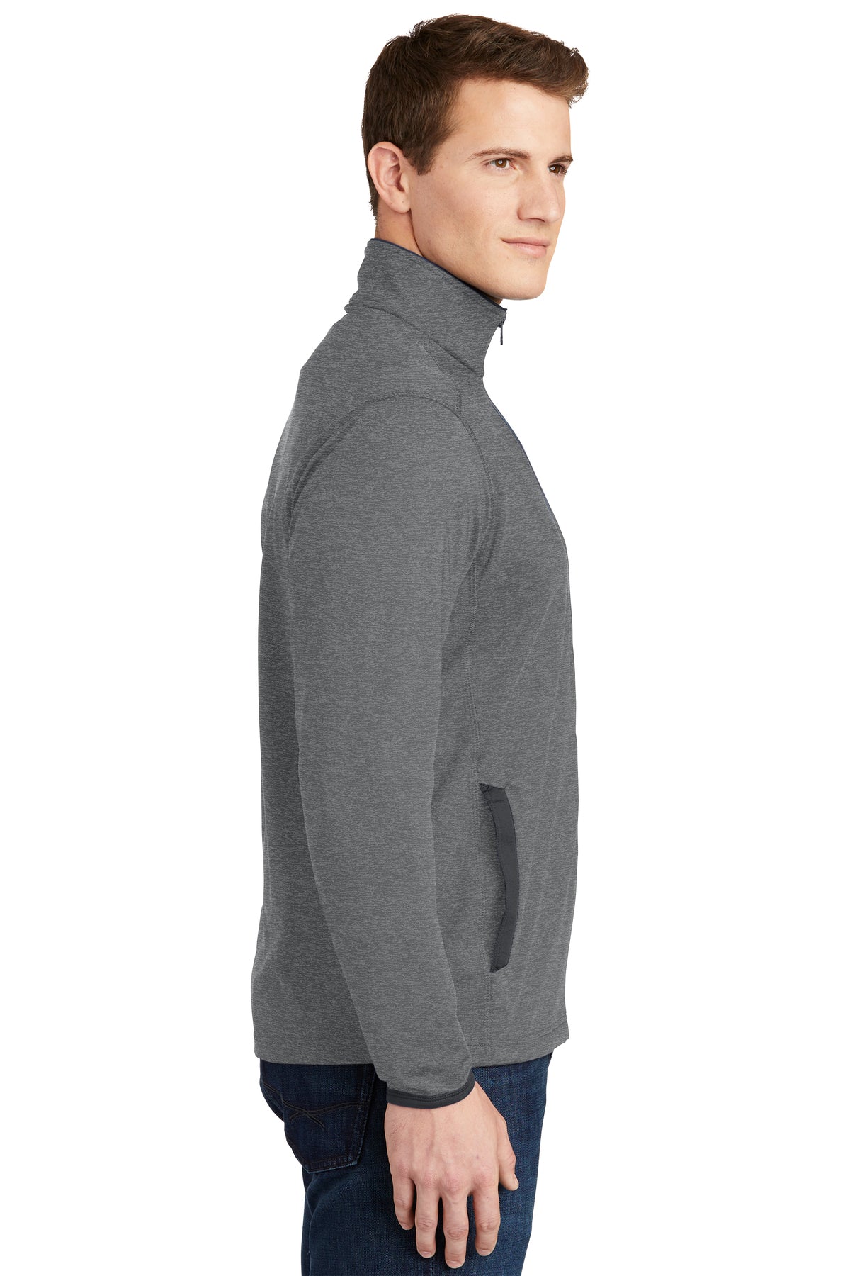 sport-tek_st853 _charcoal grey heather/ charcoal grey_company_logo_sweatshirts