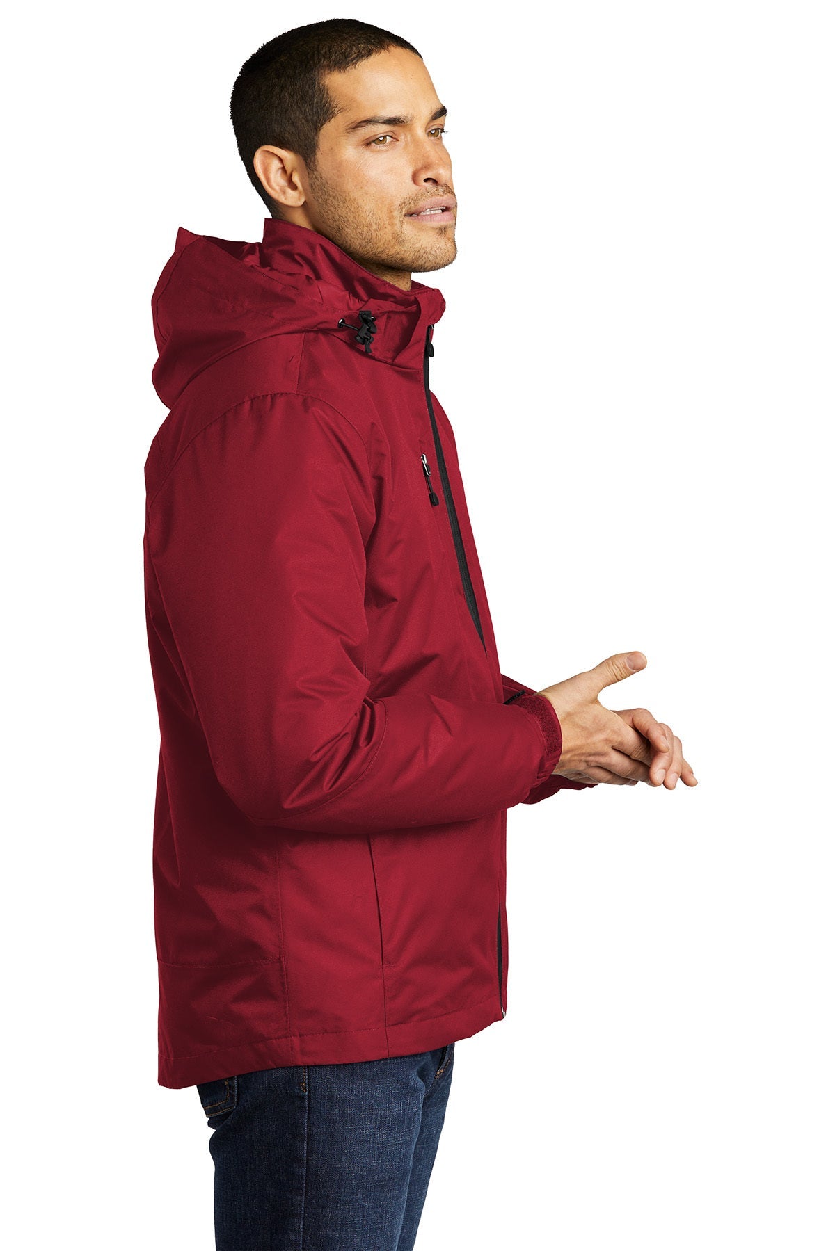 port authority_j332 _rich red/ black_company_logo_jackets