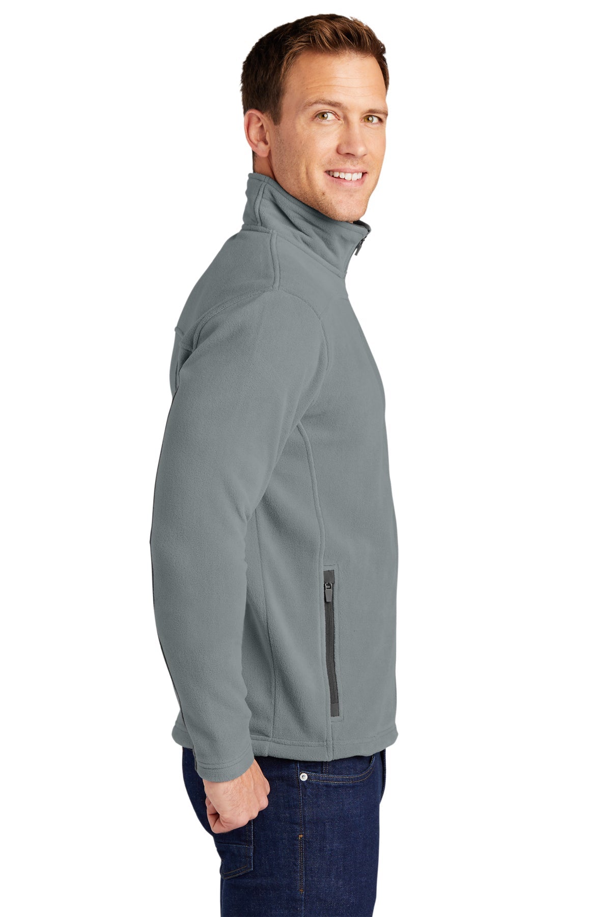 port authority_f233 _frost grey/ magnet_company_logo_jackets