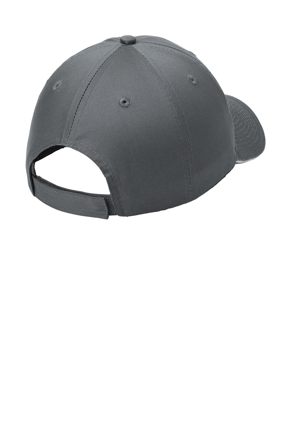 Port Authority Sandwich Bill Branded Caps, Charcoal/ White
