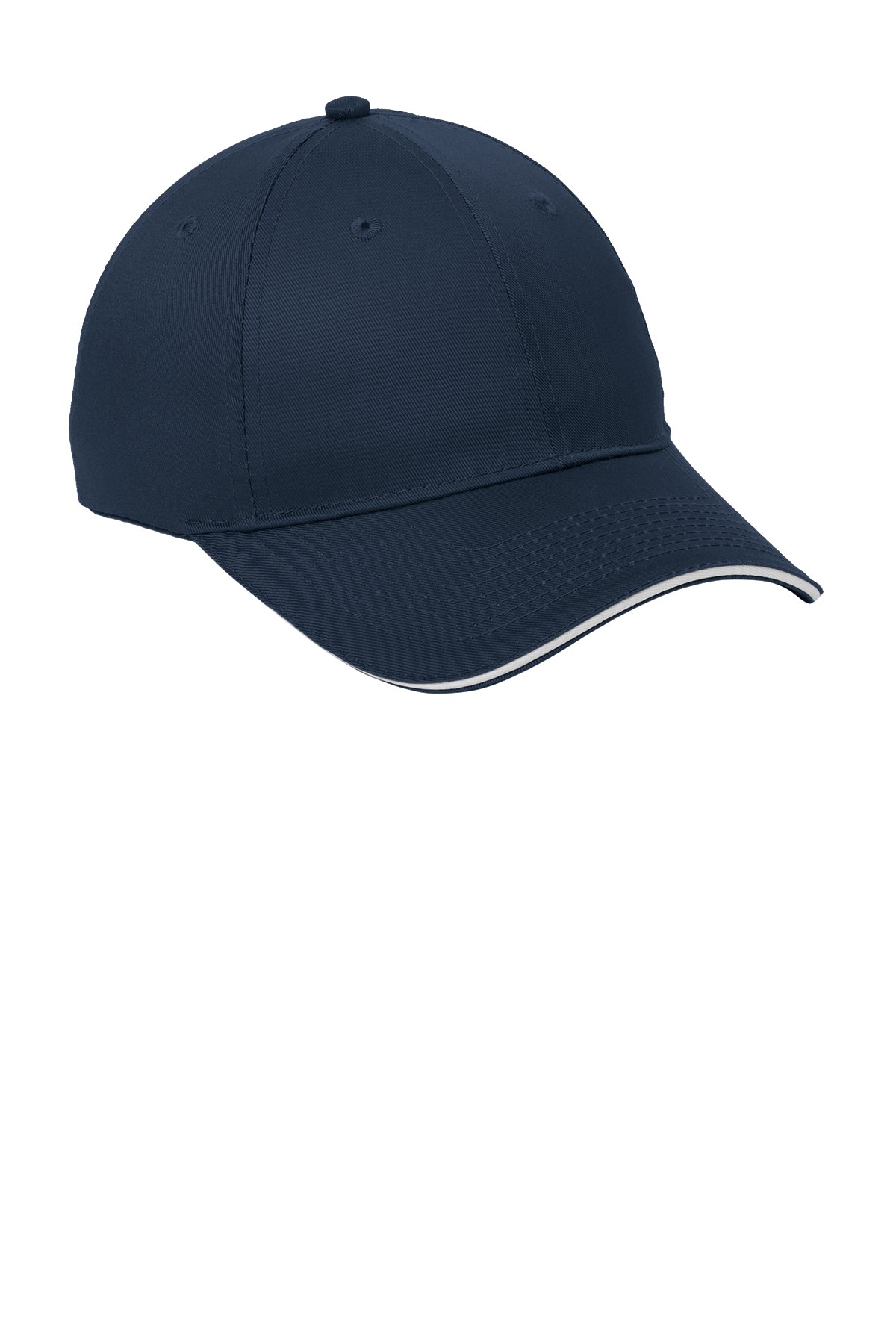 Port Authority Sandwich Bill Customized Caps, Navy/ White