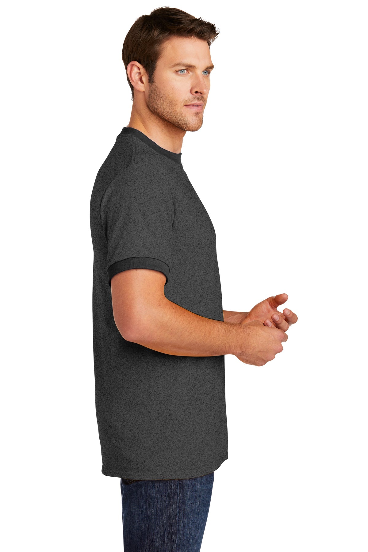 Port & Company Core Cotton Ringer Tee