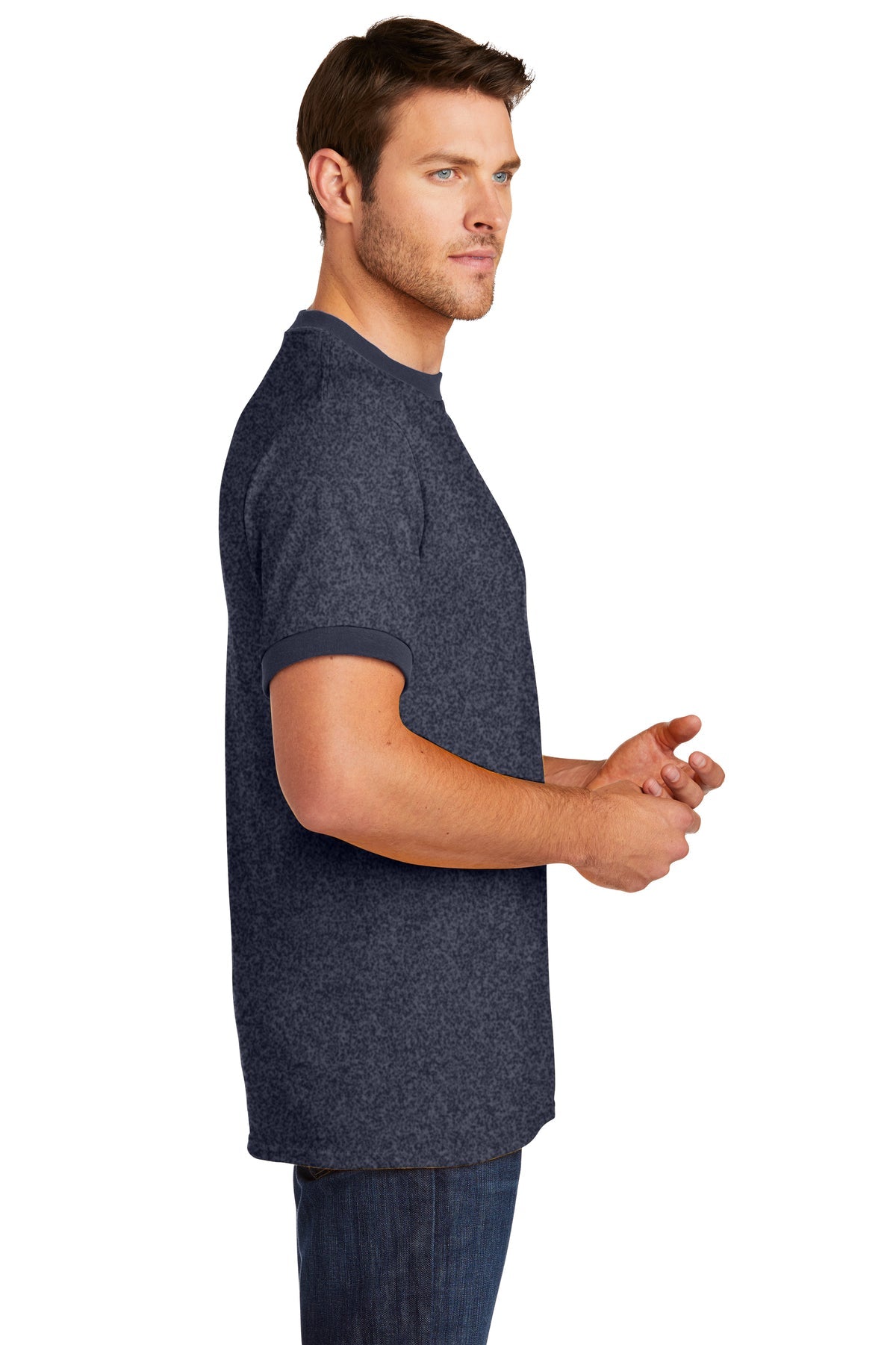 Port & Company Core Cotton Ringer Tee