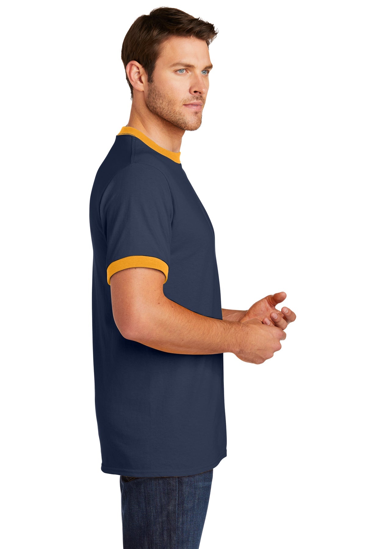Port & Company Core Cotton Ringer Tee