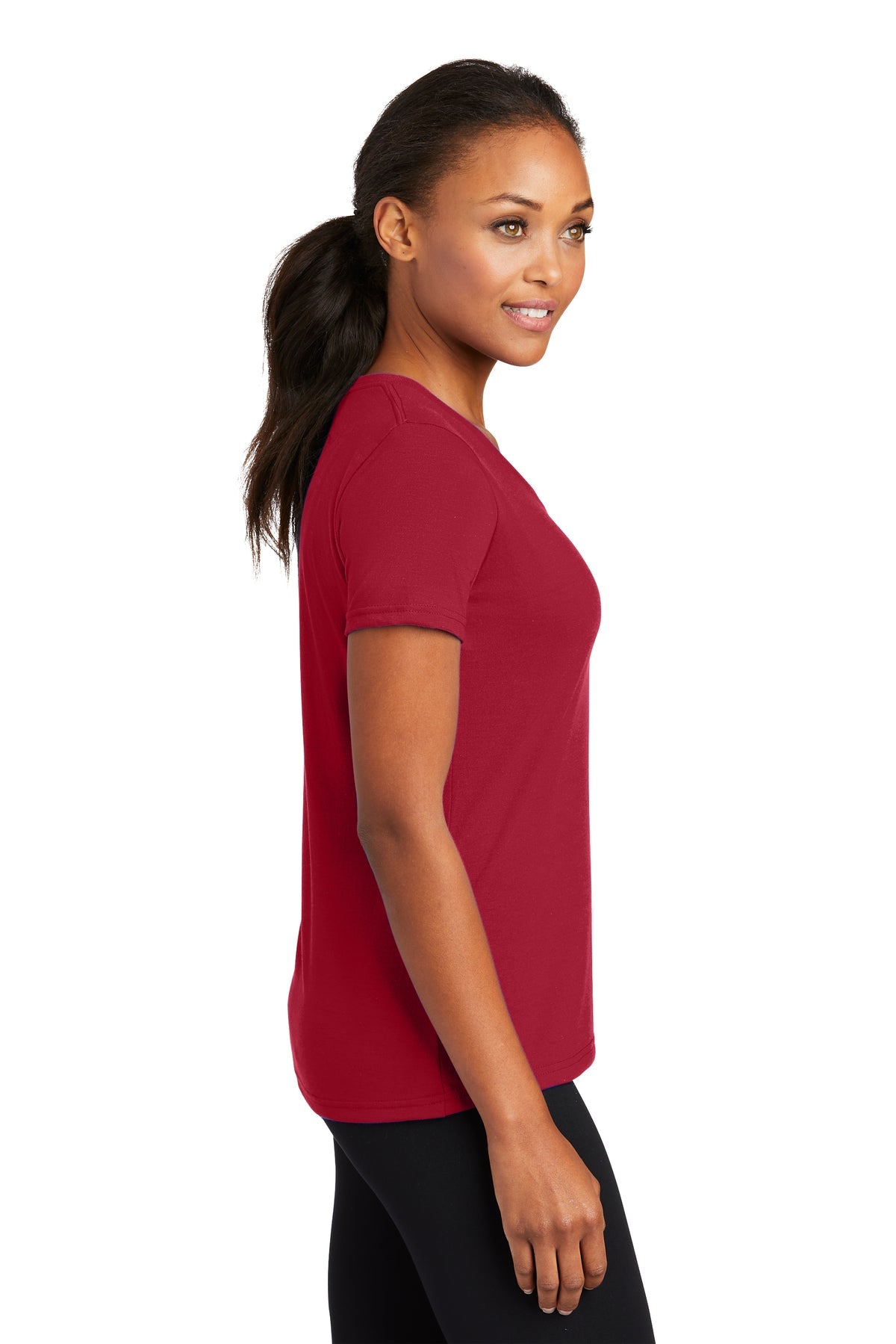 Port & Company Ladies Performance Blend V-Neck Tee