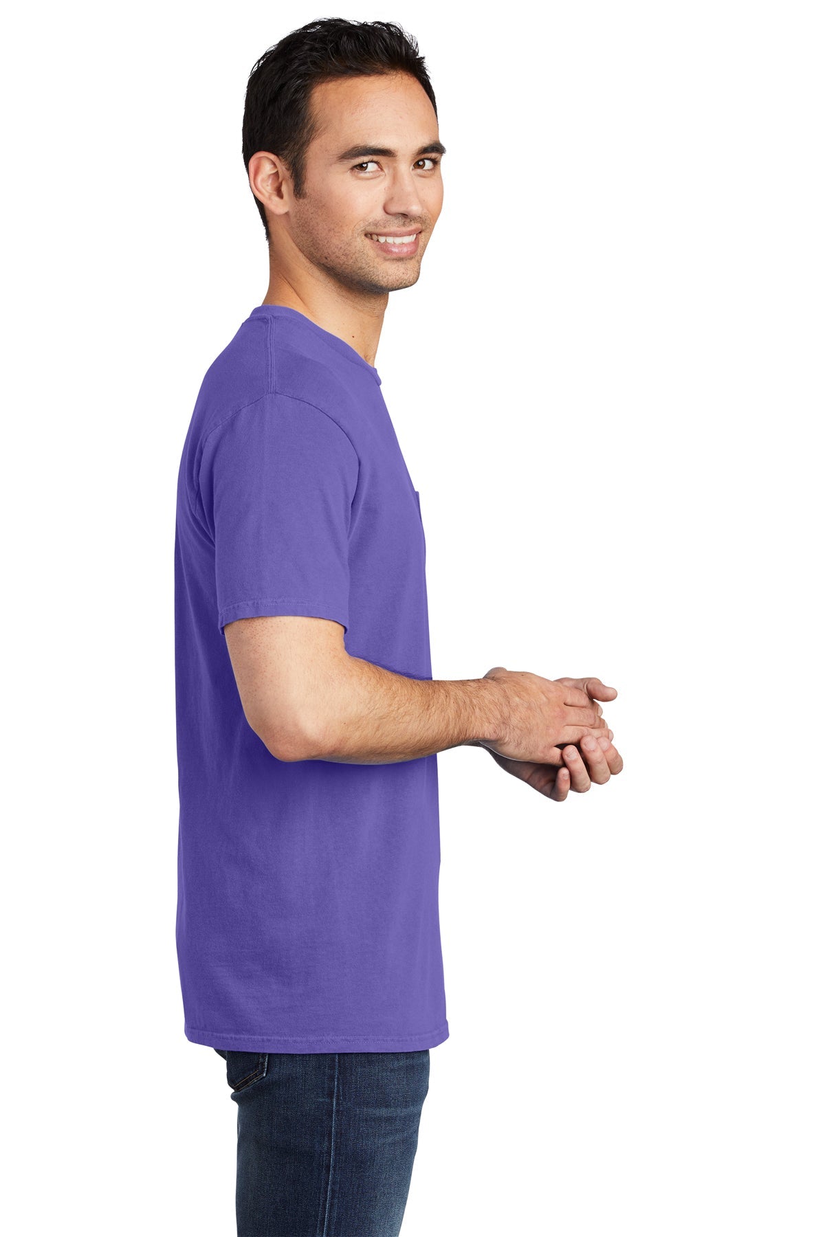 Port & Company Pigment-Dyed Pocket Tee