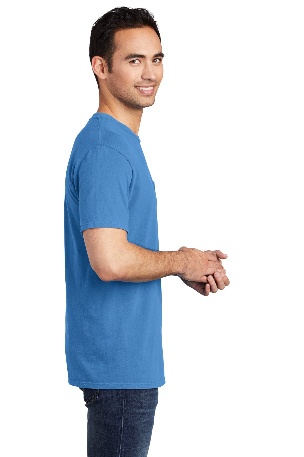 Port & Company Pigment-Dyed Pocket Tee