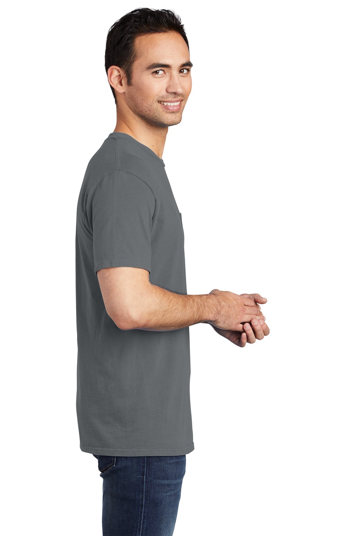 Port & Company Pigment-Dyed Pocket Tee