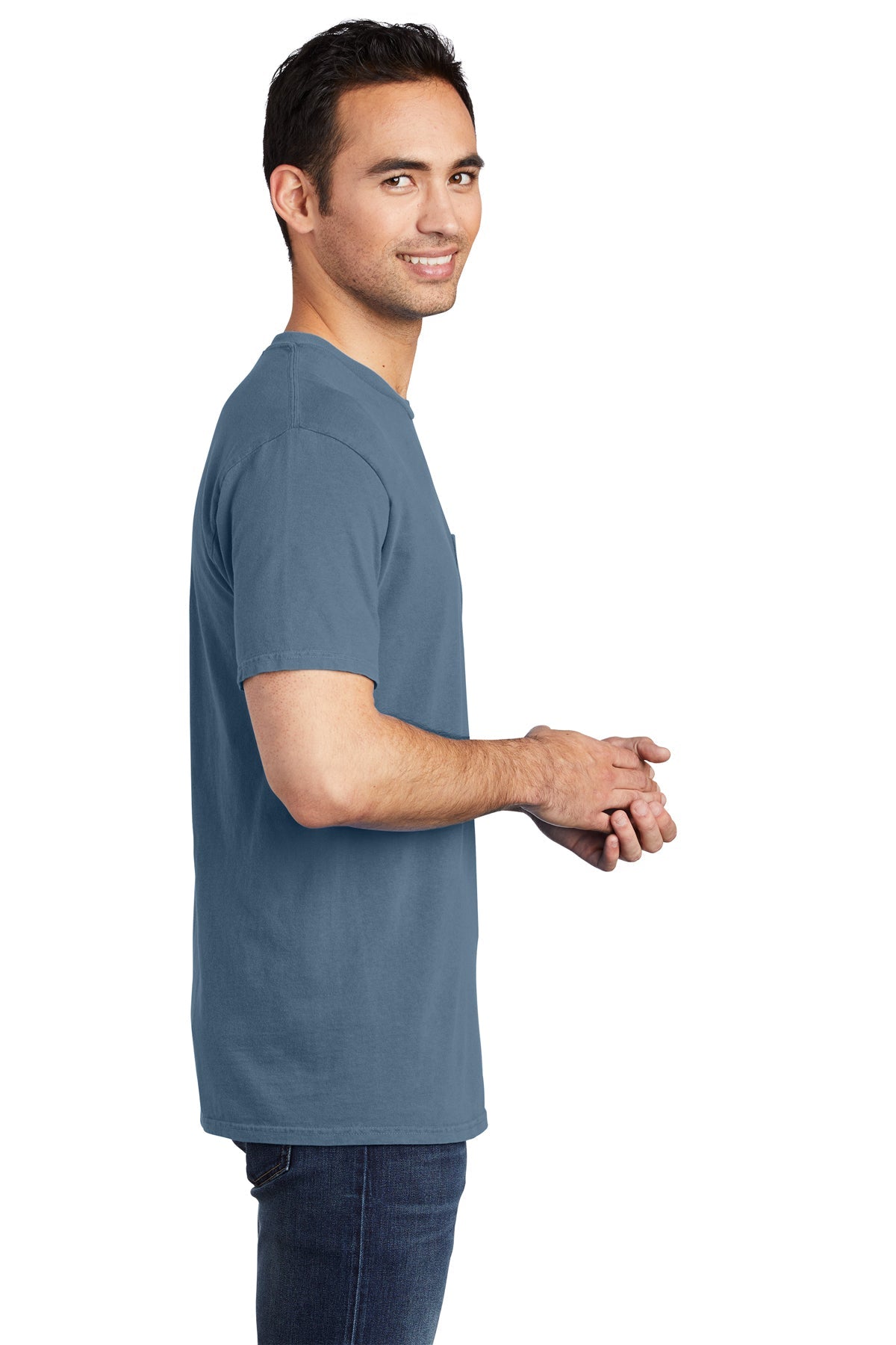Port & Company Pigment-Dyed Pocket Tee