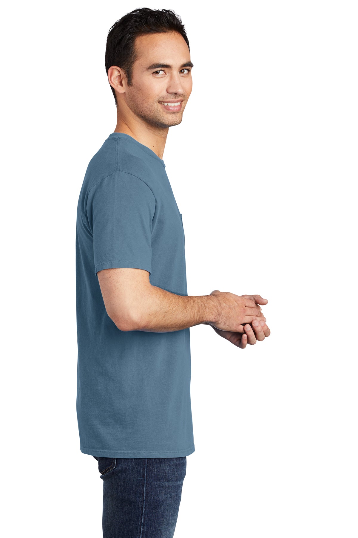 Port & Company Pigment-Dyed Pocket Tee