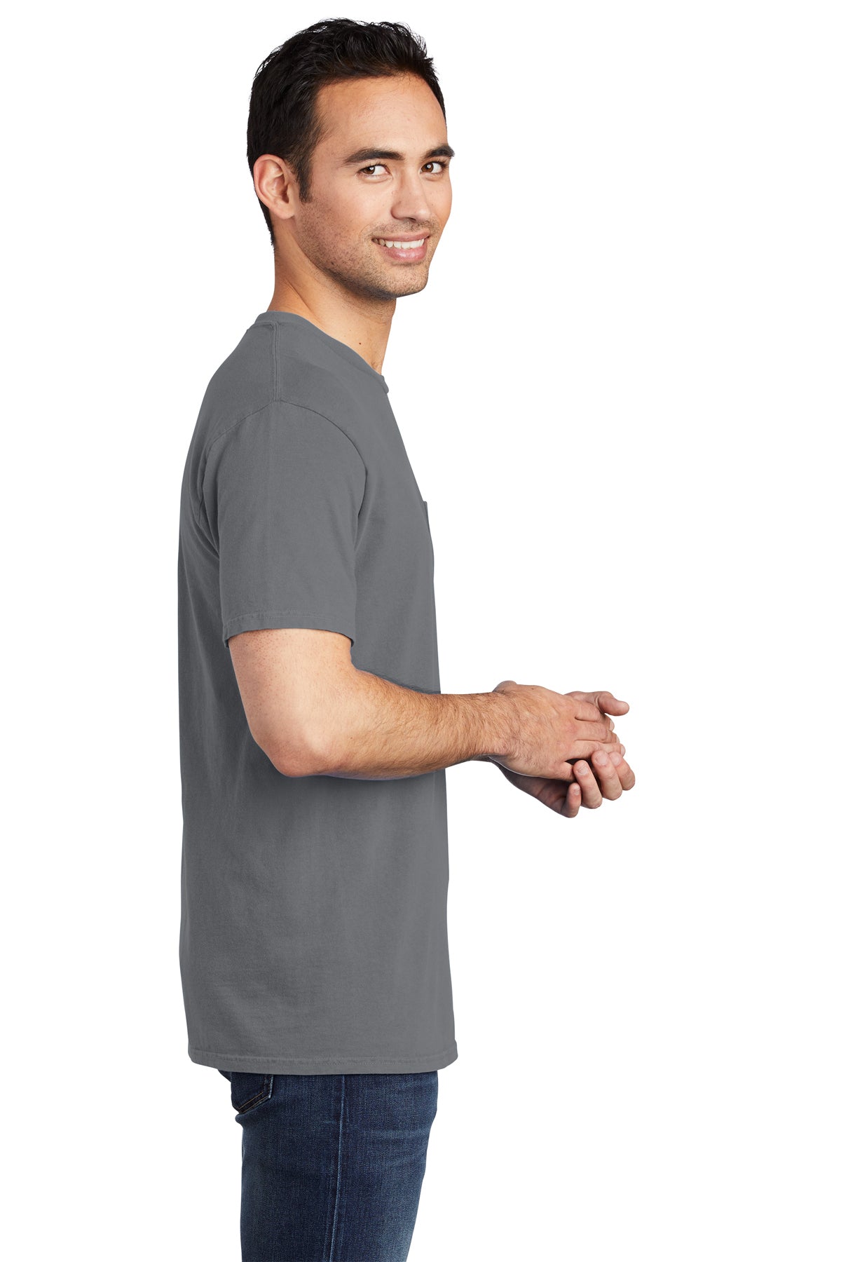Port & Company Pigment-Dyed Pocket Tee