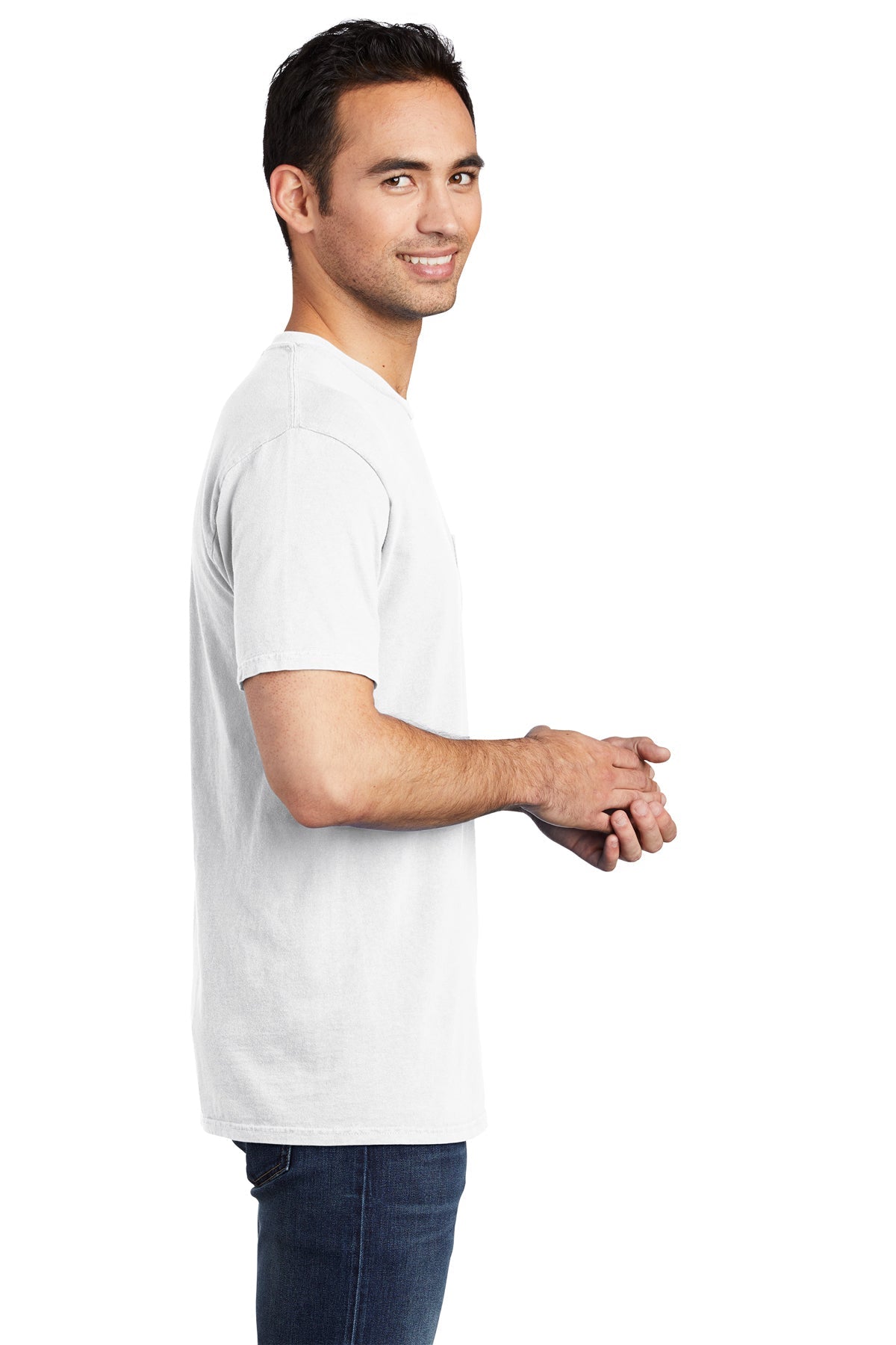 Port & Company Pigment-Dyed Pocket Tee
