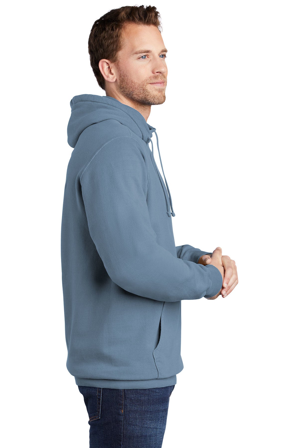 port & company_pc098h _denim blue_company_logo_sweatshirts