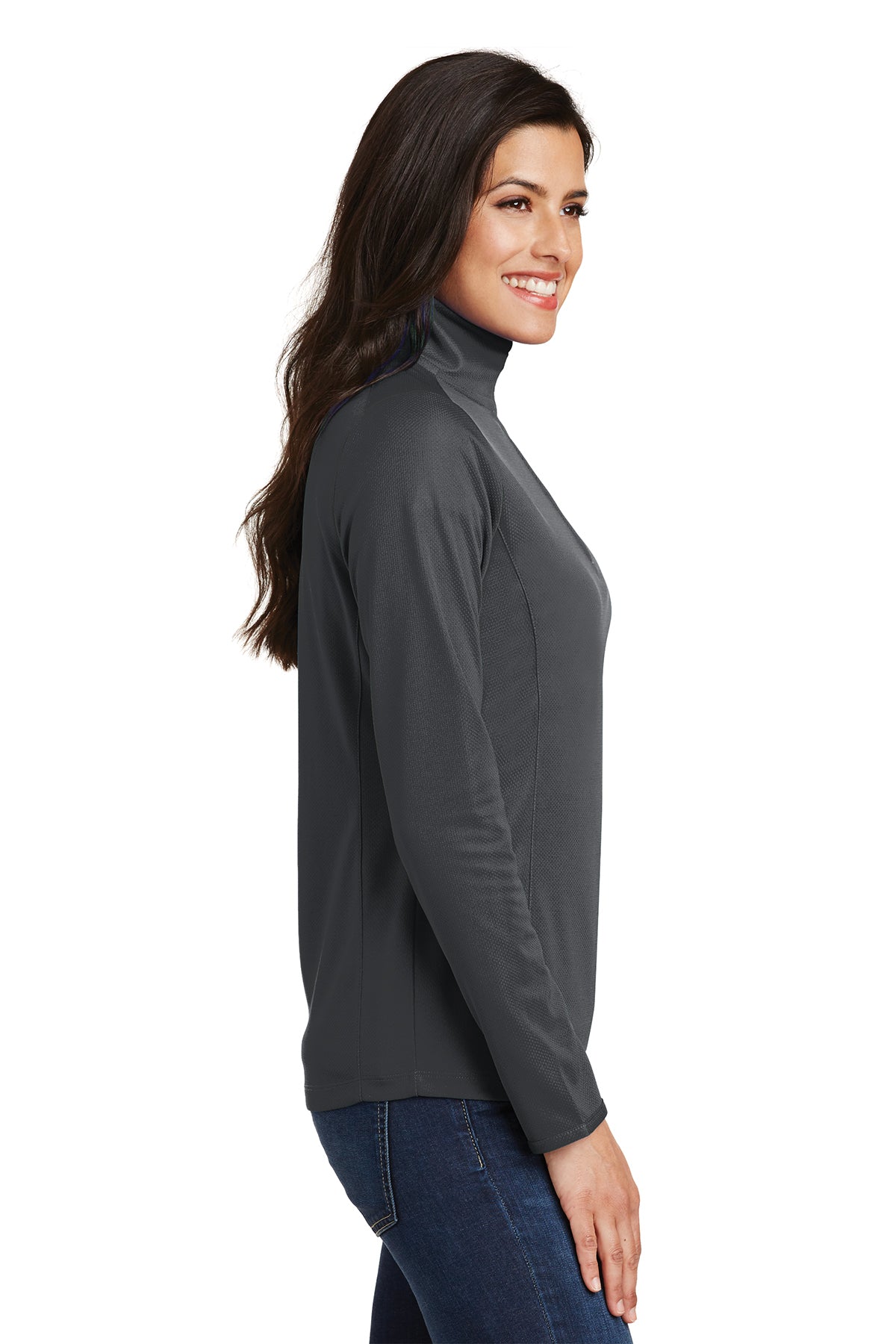 port authority_l806 _battleship grey_company_logo_sweatshirts
