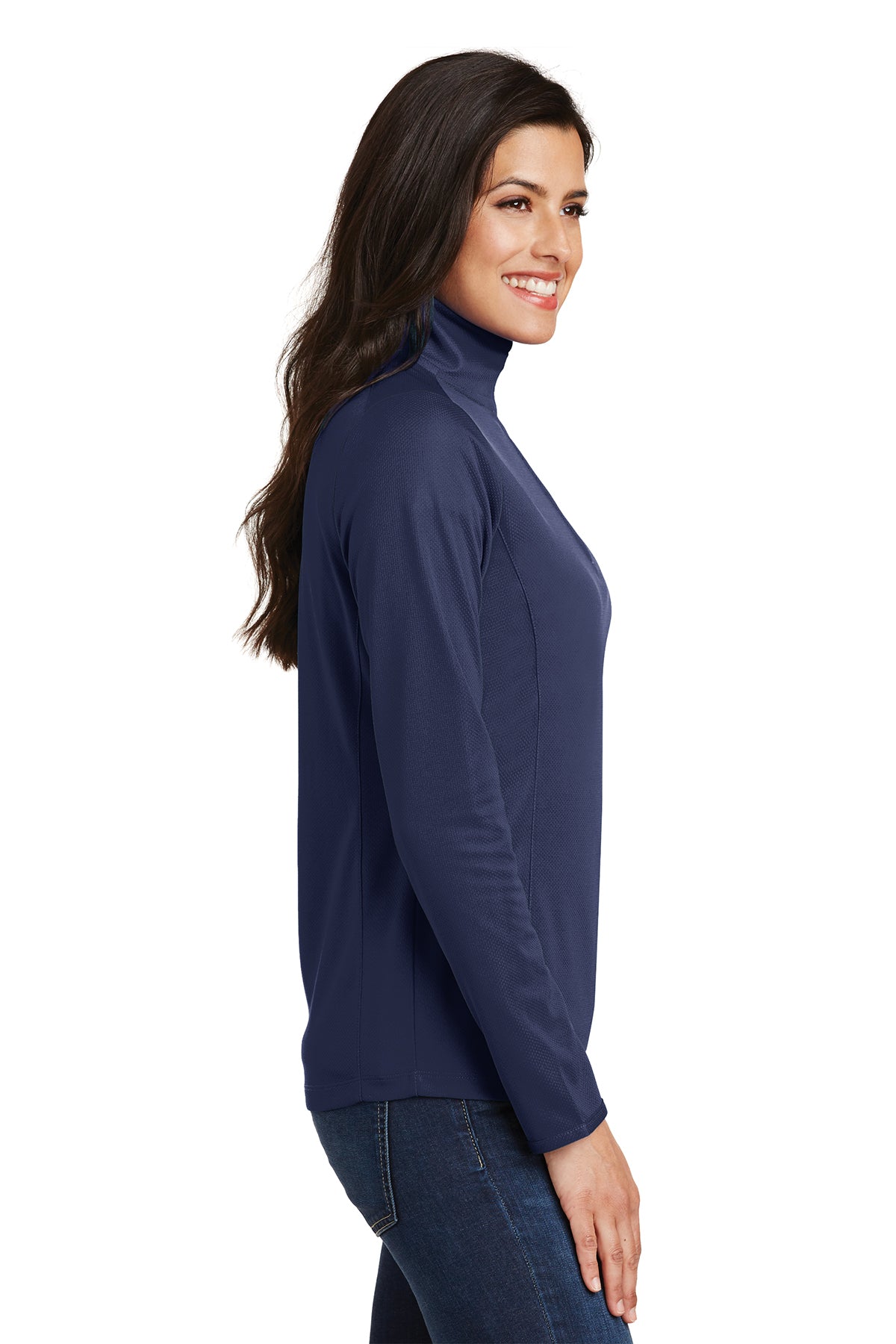 port authority_l806 _true navy_company_logo_sweatshirts