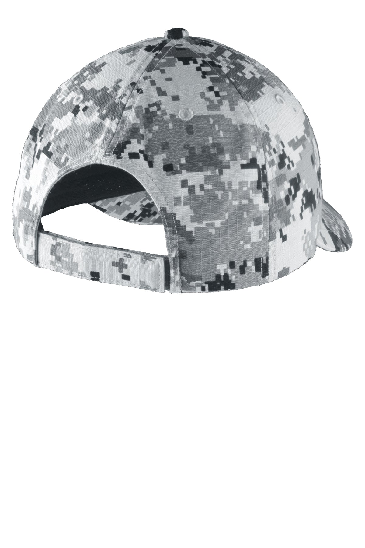 Port Authority Digital Ripstop Camouflage Custom Caps, Grey Camo