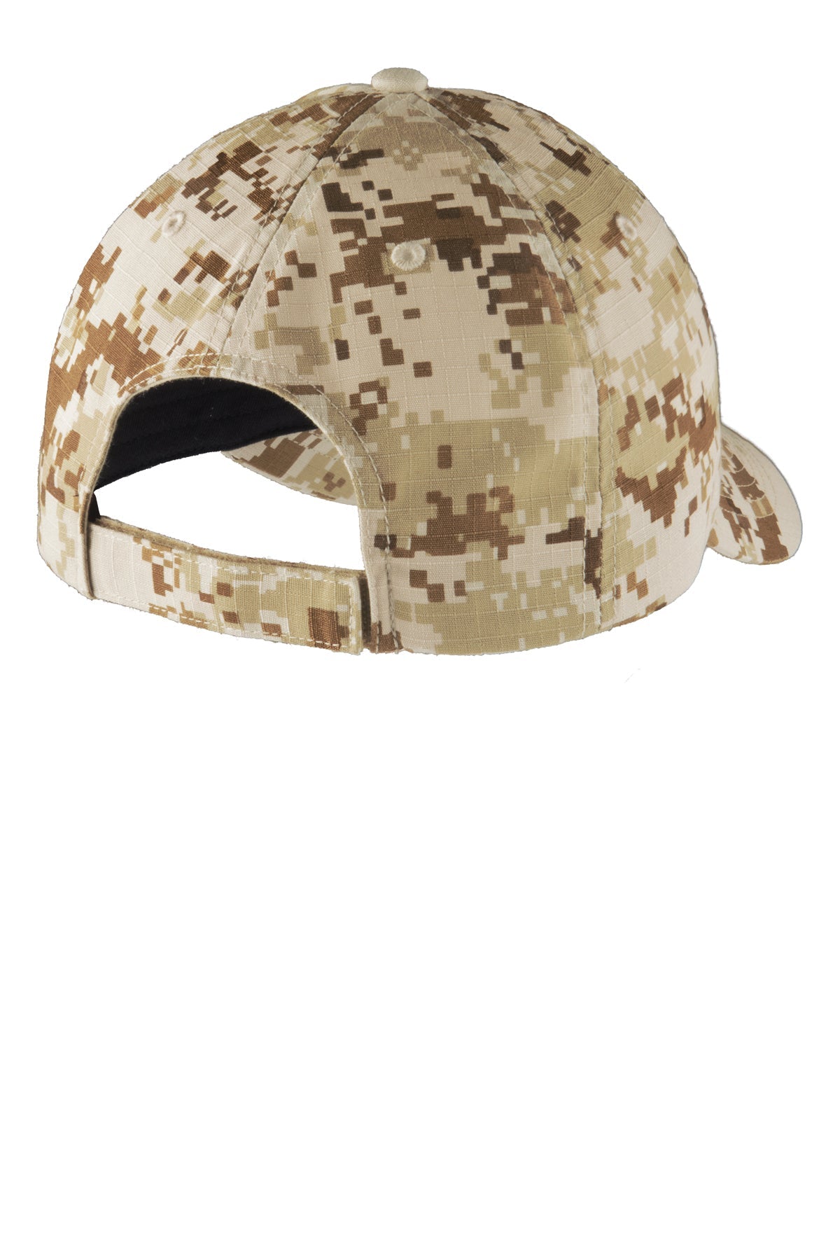 Port Authority Digital Ripstop Camouflage Custom Caps, Sand Camo