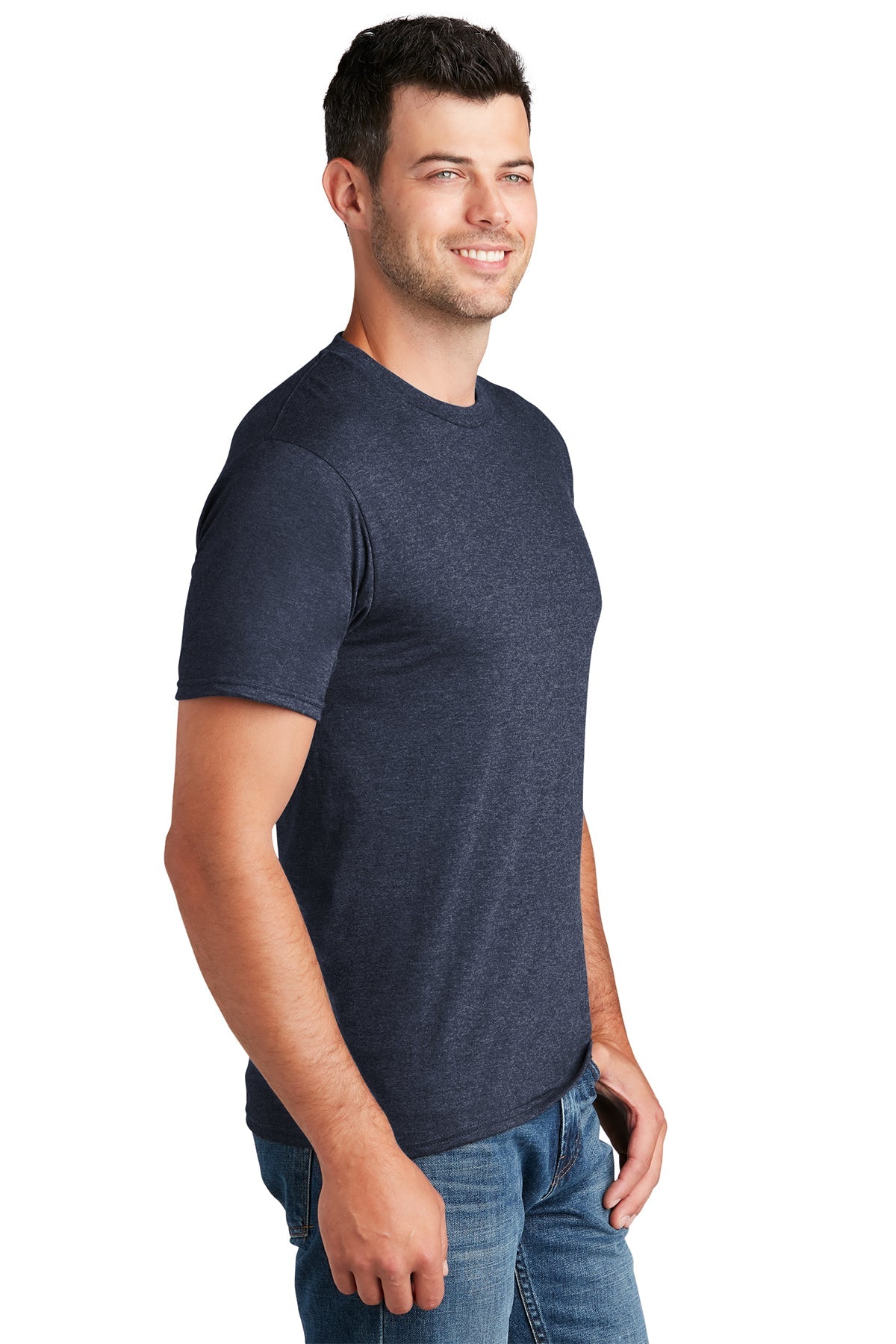 Port & Company Fan Branded Favorite Tee's, Heather Navy