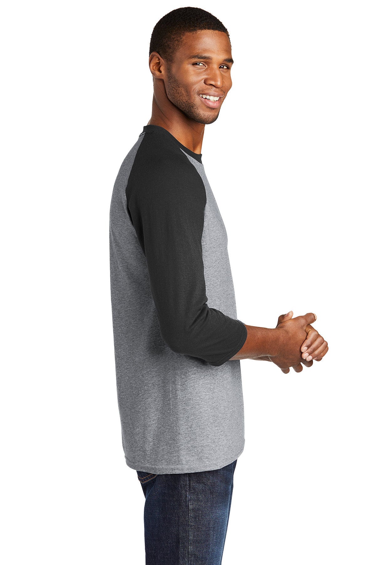 Port & Company Core Blend 3/4-Sleeve Raglan Tee