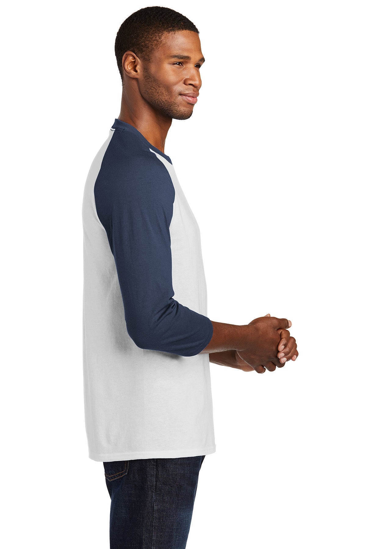 Port & Company Core Blend 3/4-Sleeve Raglan Tee