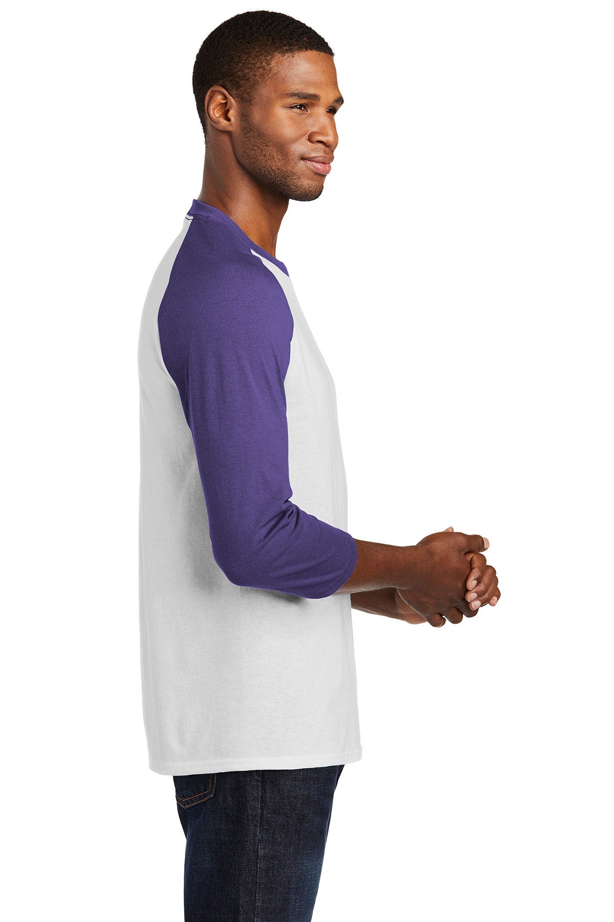 Port & Company Core Blend 3/4-Sleeve Raglan Tee