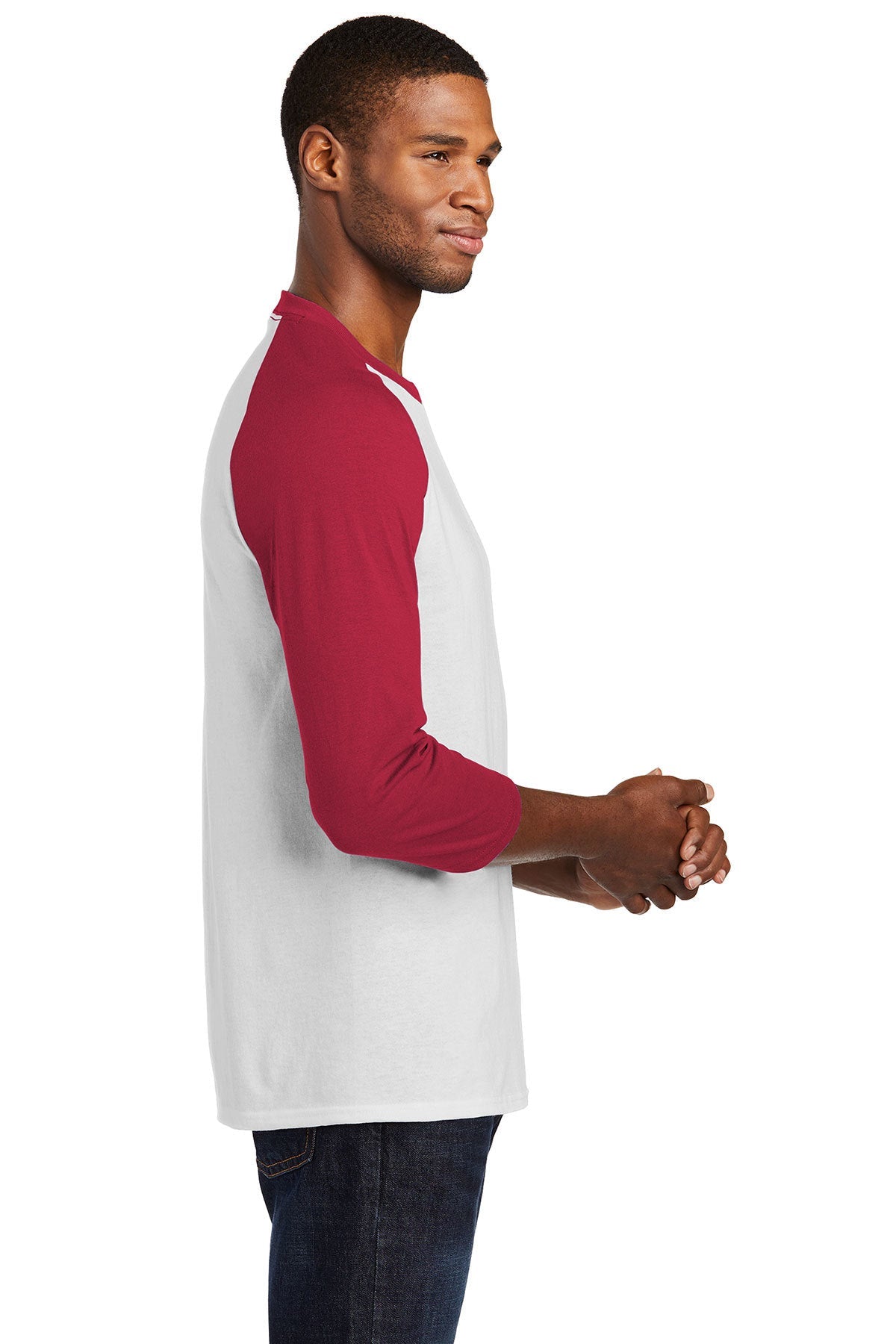 Port & Company Core Blend 3/4-Sleeve Raglan Tee