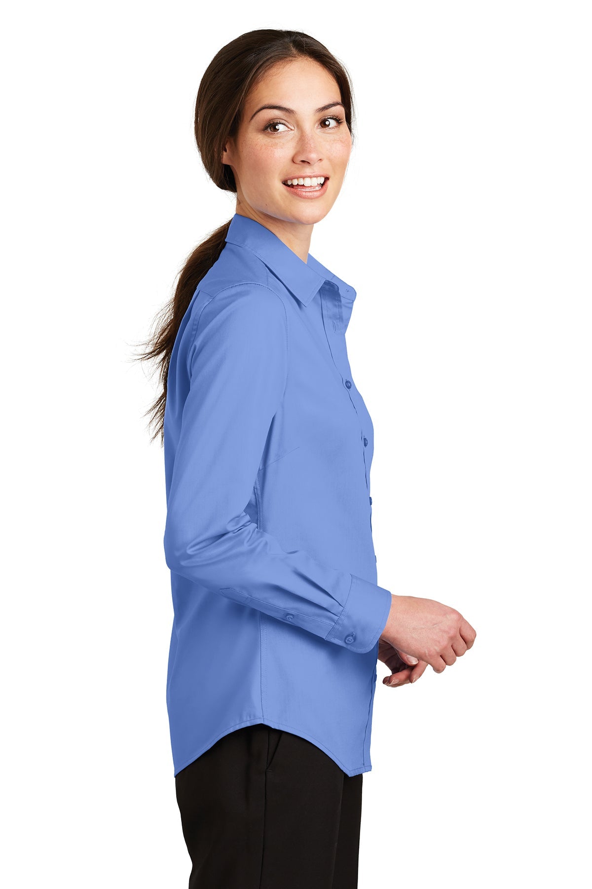 port authority_l663 _ultramarine blue_company_logo_button downs