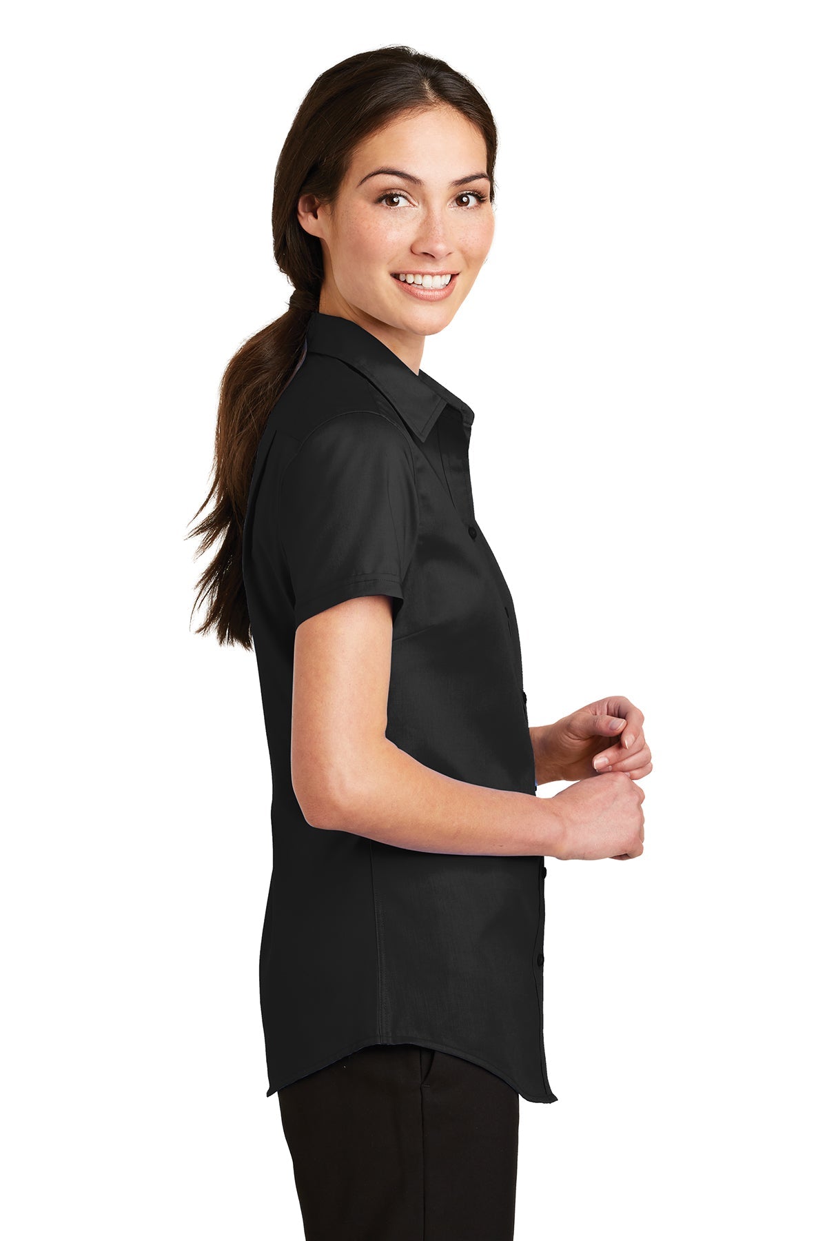 port authority_l664 _black_company_logo_button downs