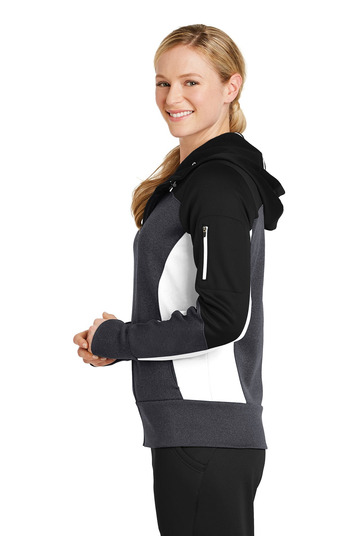 sport-tek_lst245 _black/ graphite heather/ white_company_logo_sweatshirts