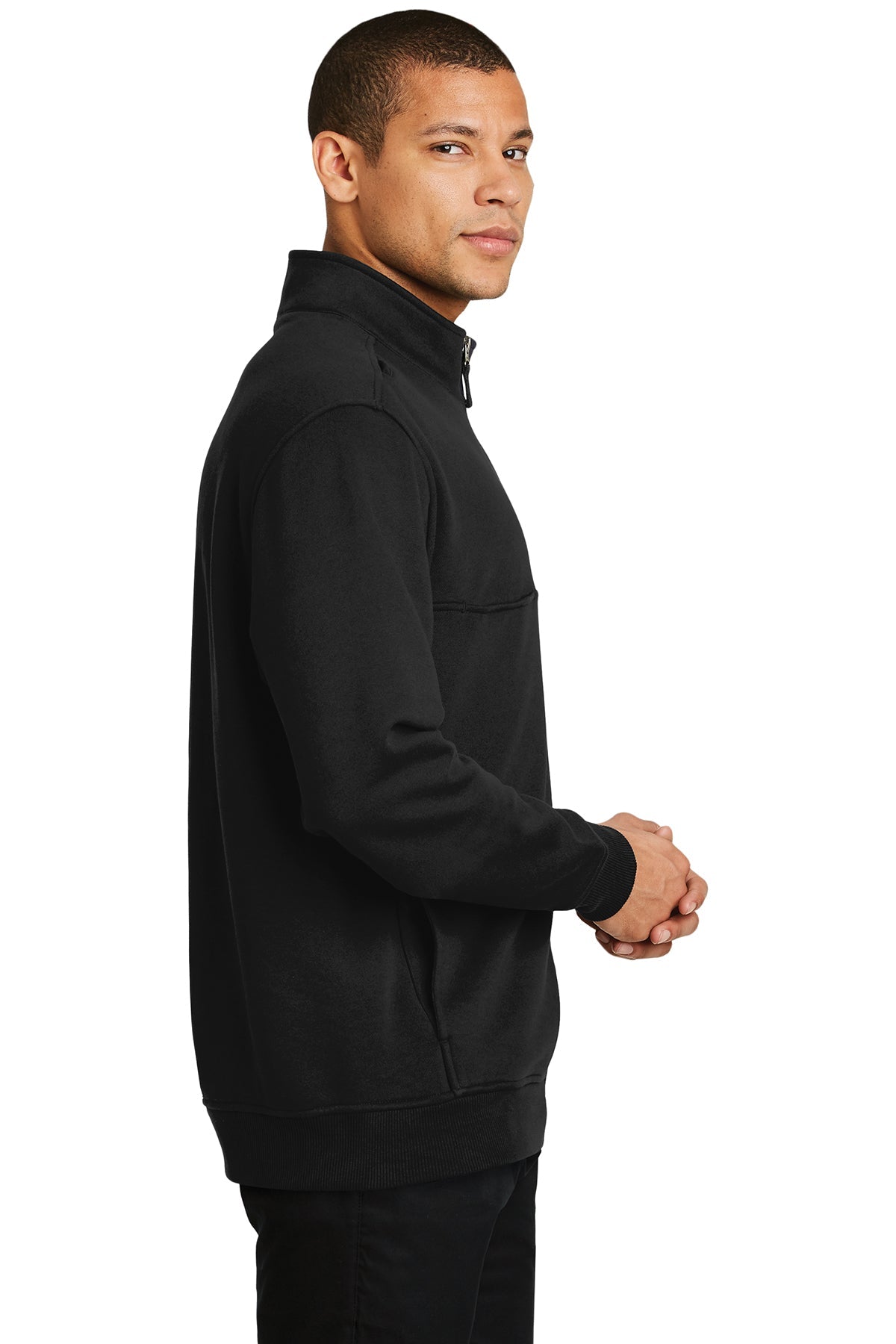 cornerstone_cs626 _black_company_logo_sweatshirts