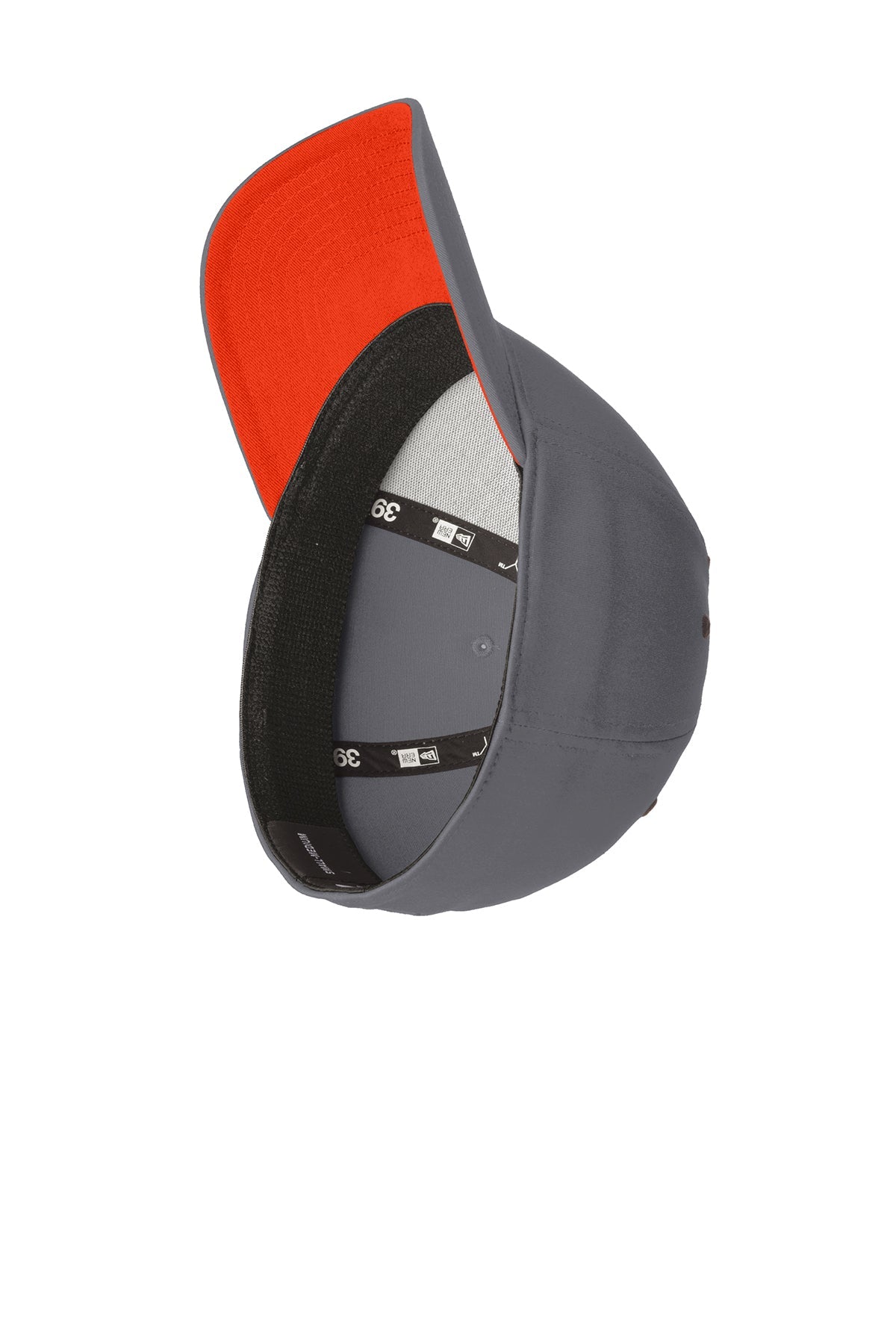 New Era Interception Branded Caps, Graphite/ Orange