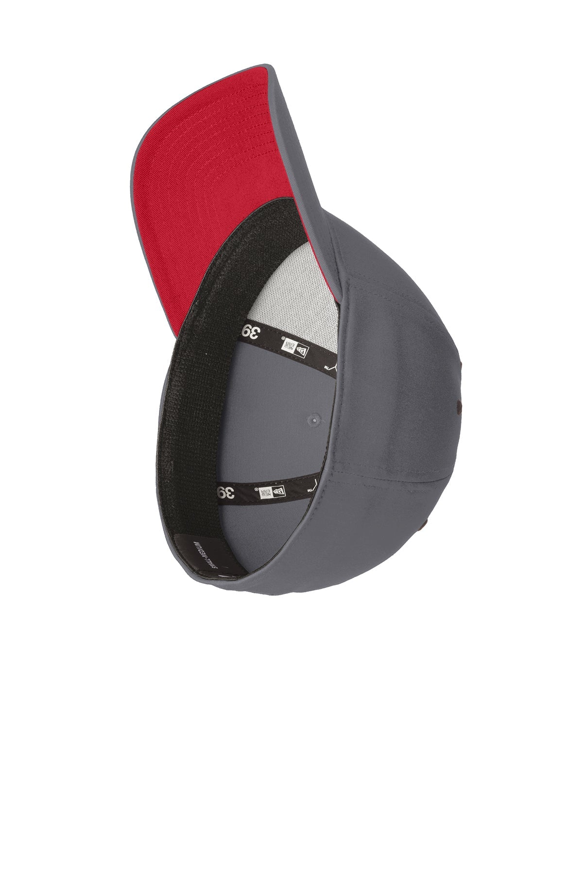 New Era Interception Cap, Graphite/ Scarlet