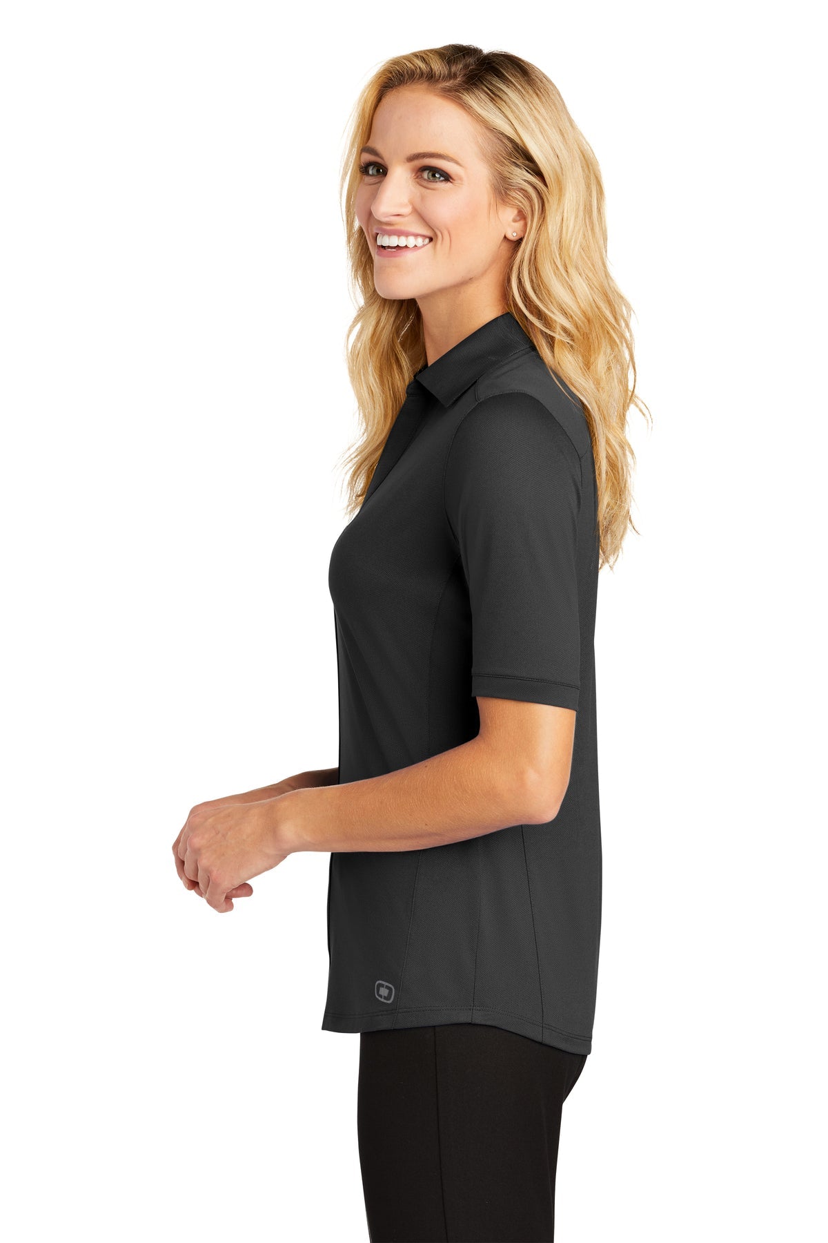 OGIO Ladies Metro Customized Polos, Blacktop [OneTouch]