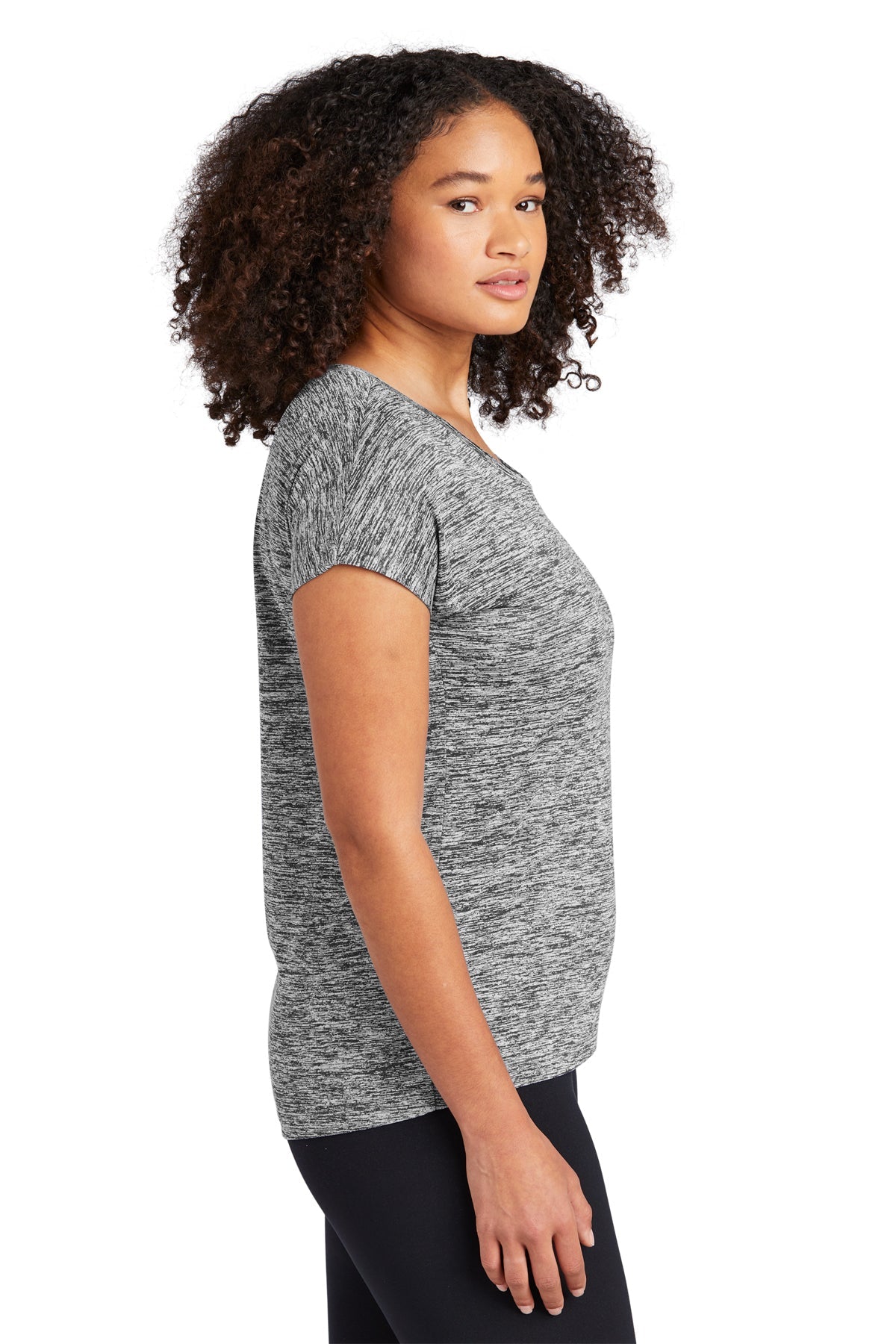 Sport-Tek Ladies PosiCharge Electric Heather Sporty Tee