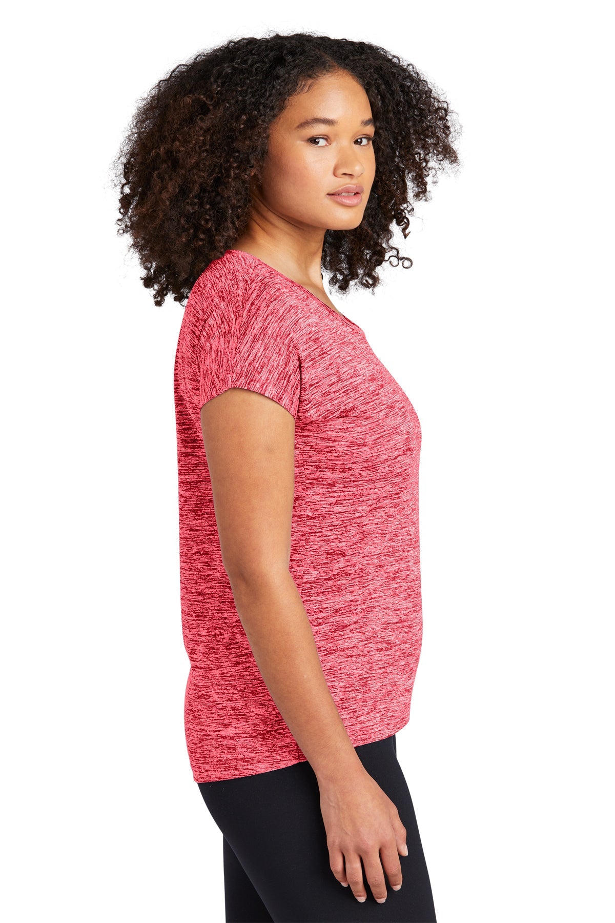Sport-Tek Ladies PosiCharge Electric Heather Sporty Tee