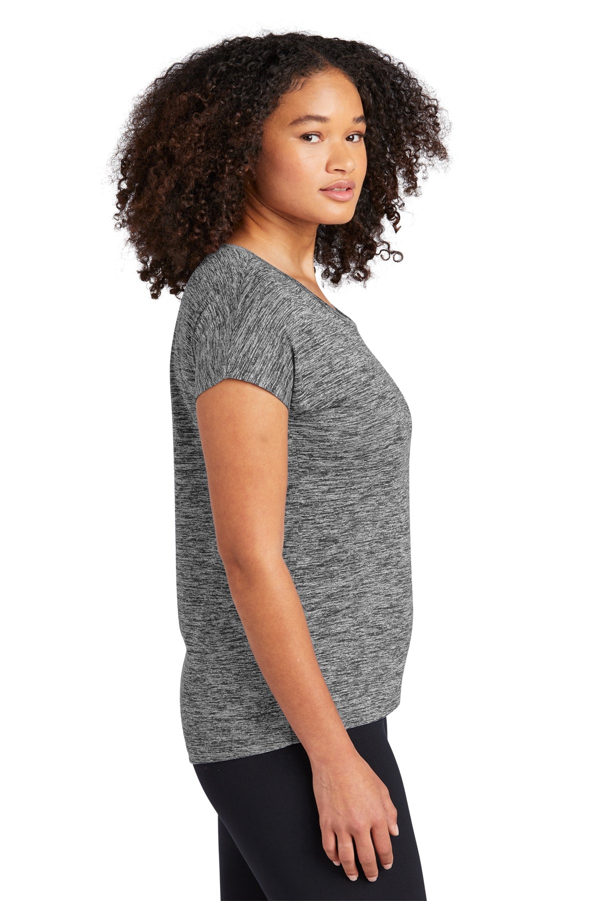 Sport-Tek Ladies PosiCharge Electric Heather Sporty Tee
