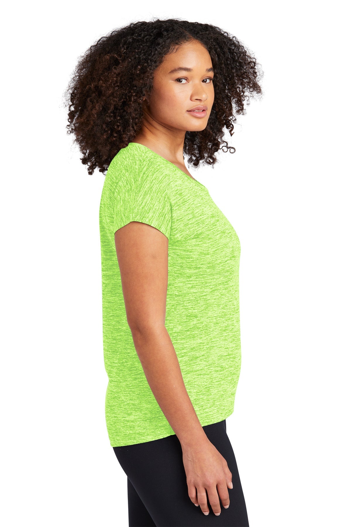 Sport-Tek Ladies PosiCharge Electric Heather Sporty Tee