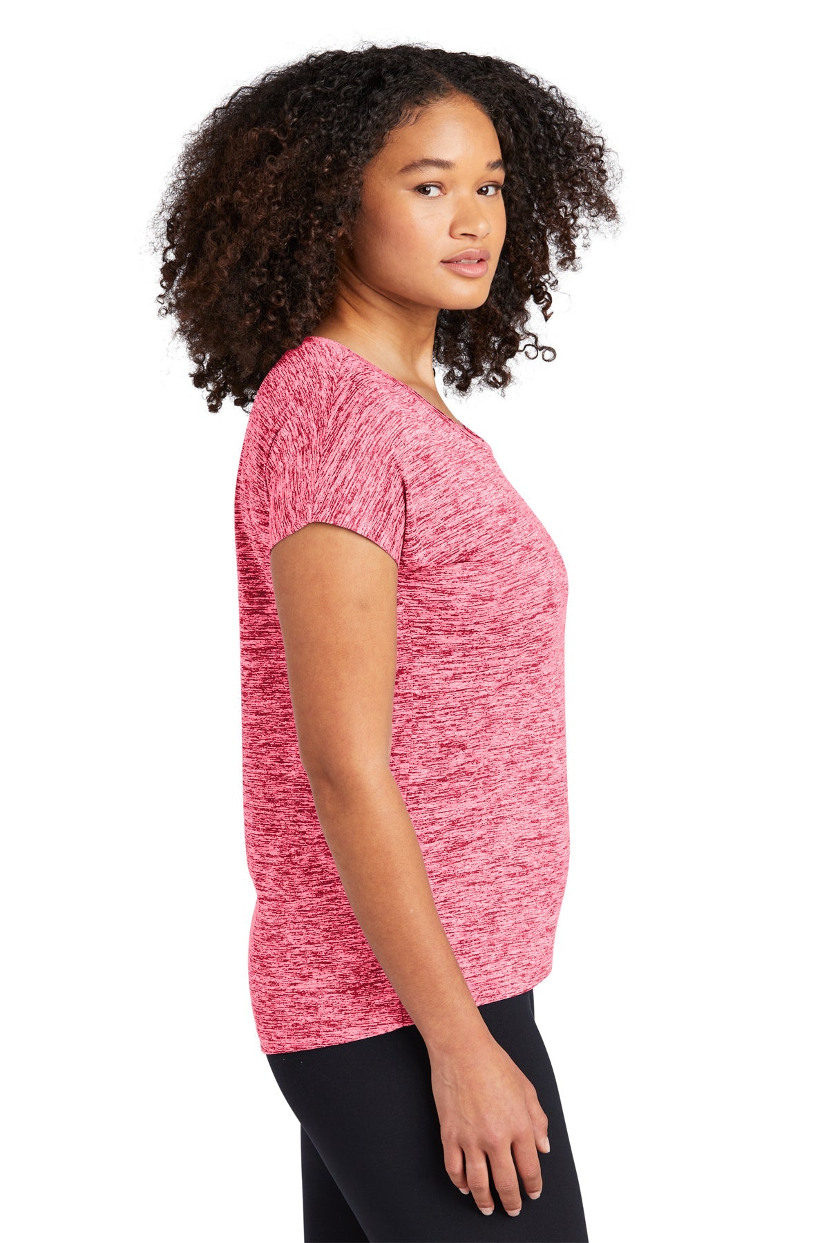 Sport-Tek Ladies PosiCharge Electric Heather Sporty Tee
