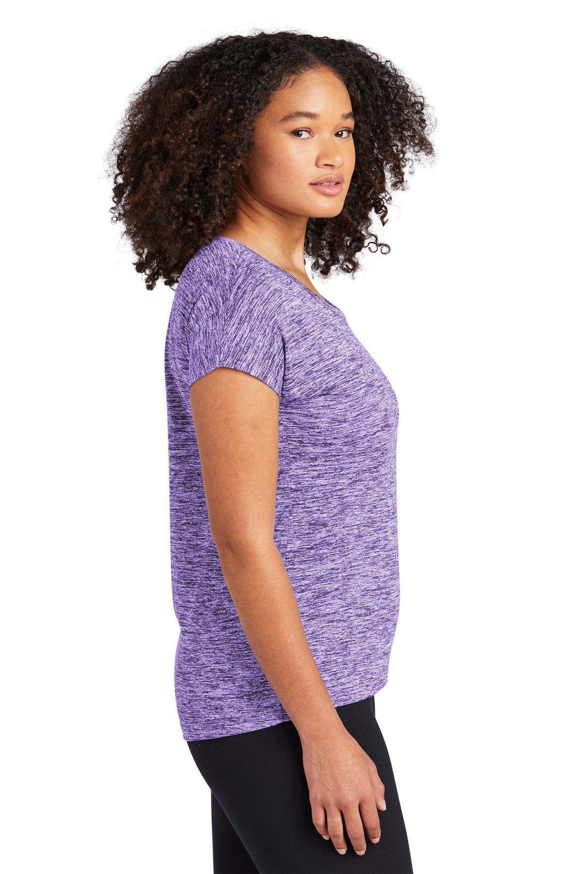 Sport-Tek Ladies PosiCharge Electric Heather Sporty Tee