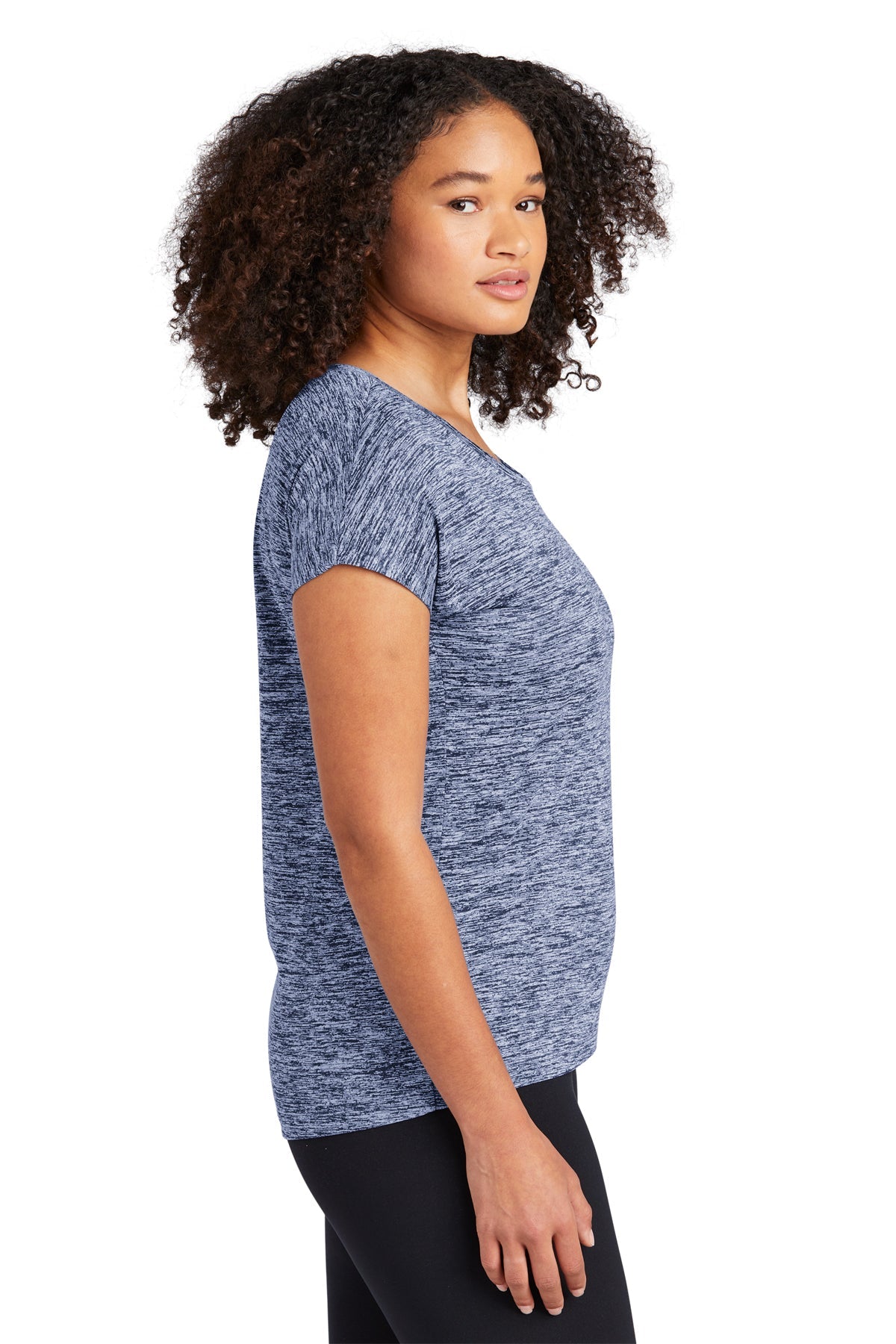 Sport-Tek Ladies PosiCharge Electric Heather Sporty Tee