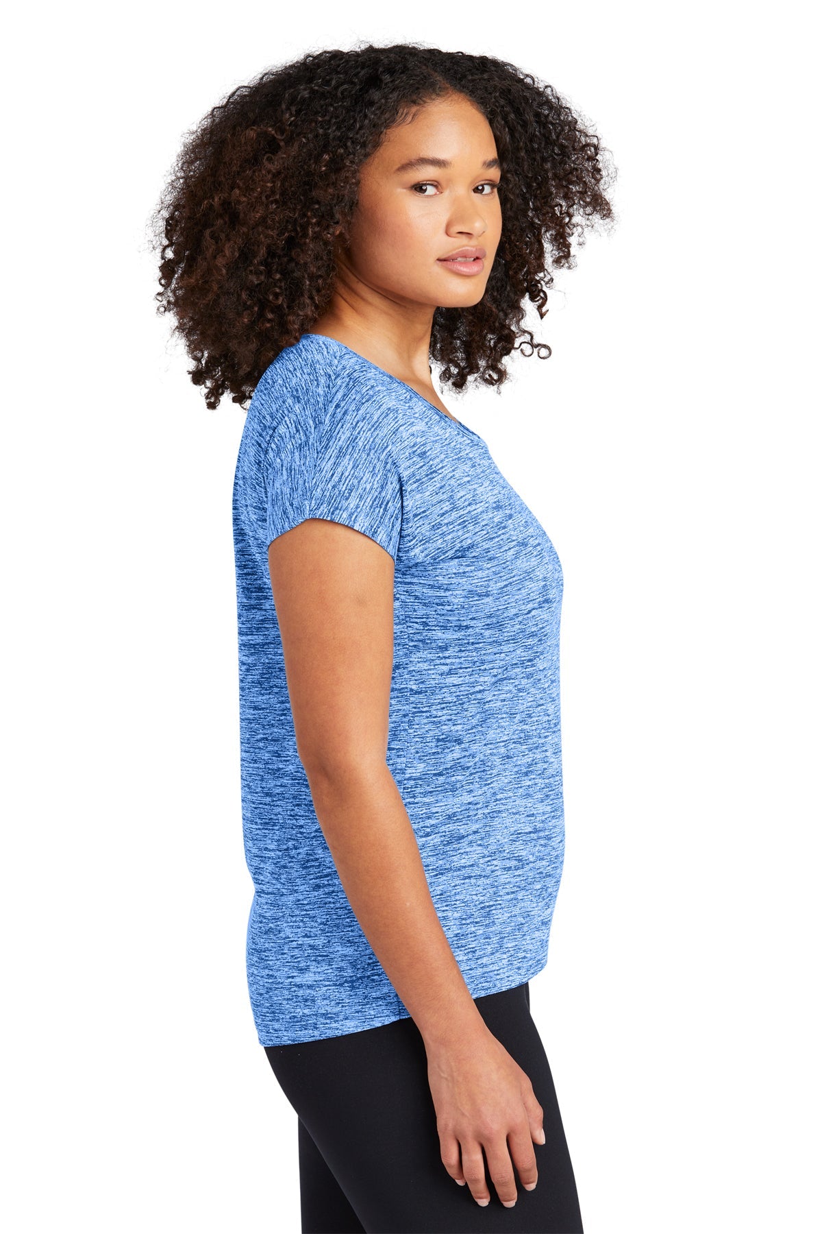 Sport-Tek Ladies PosiCharge Electric Heather Sporty Tee
