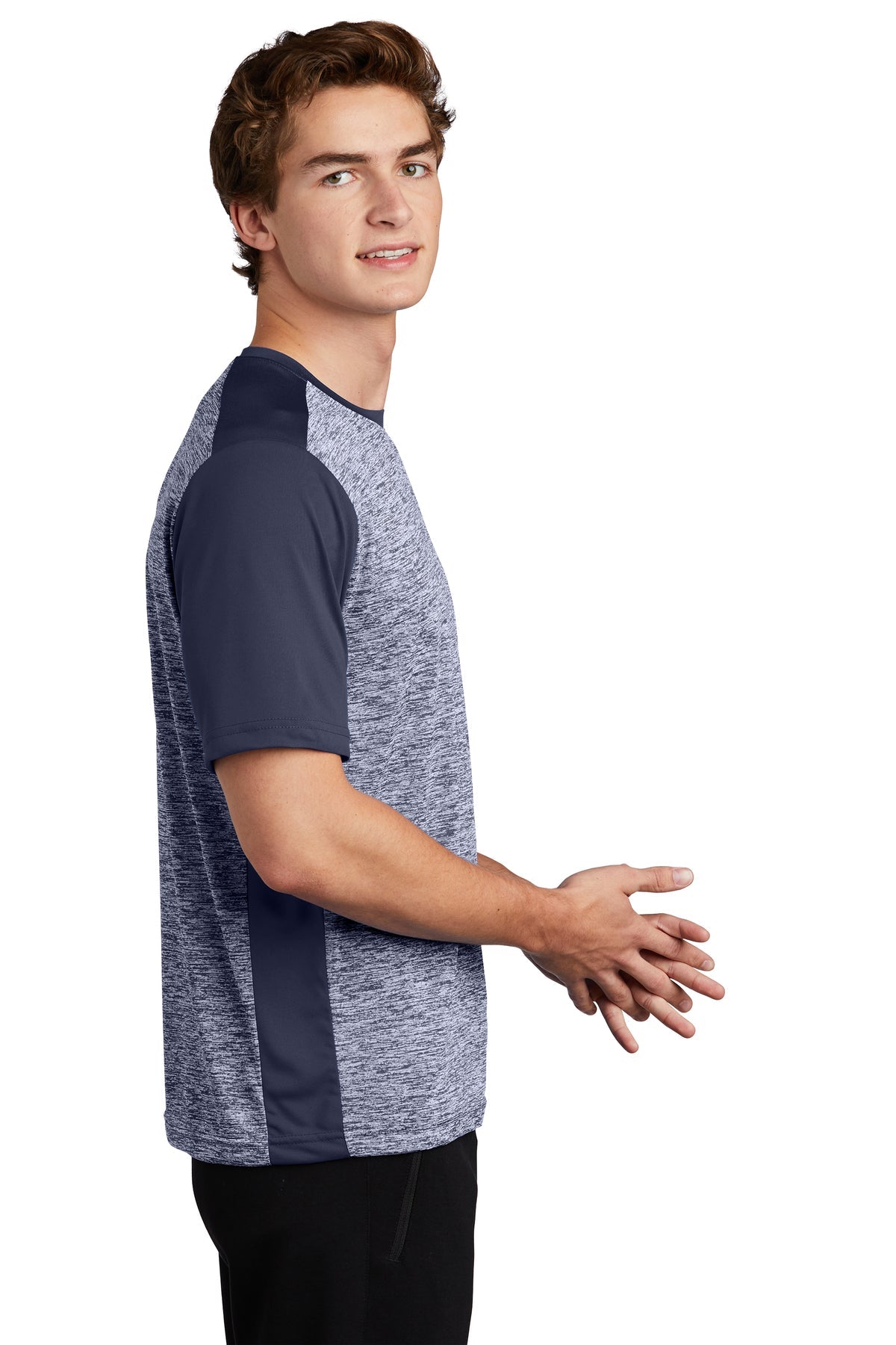 Sport-Tek PosiCharge Electric Heather Colorblock Tee