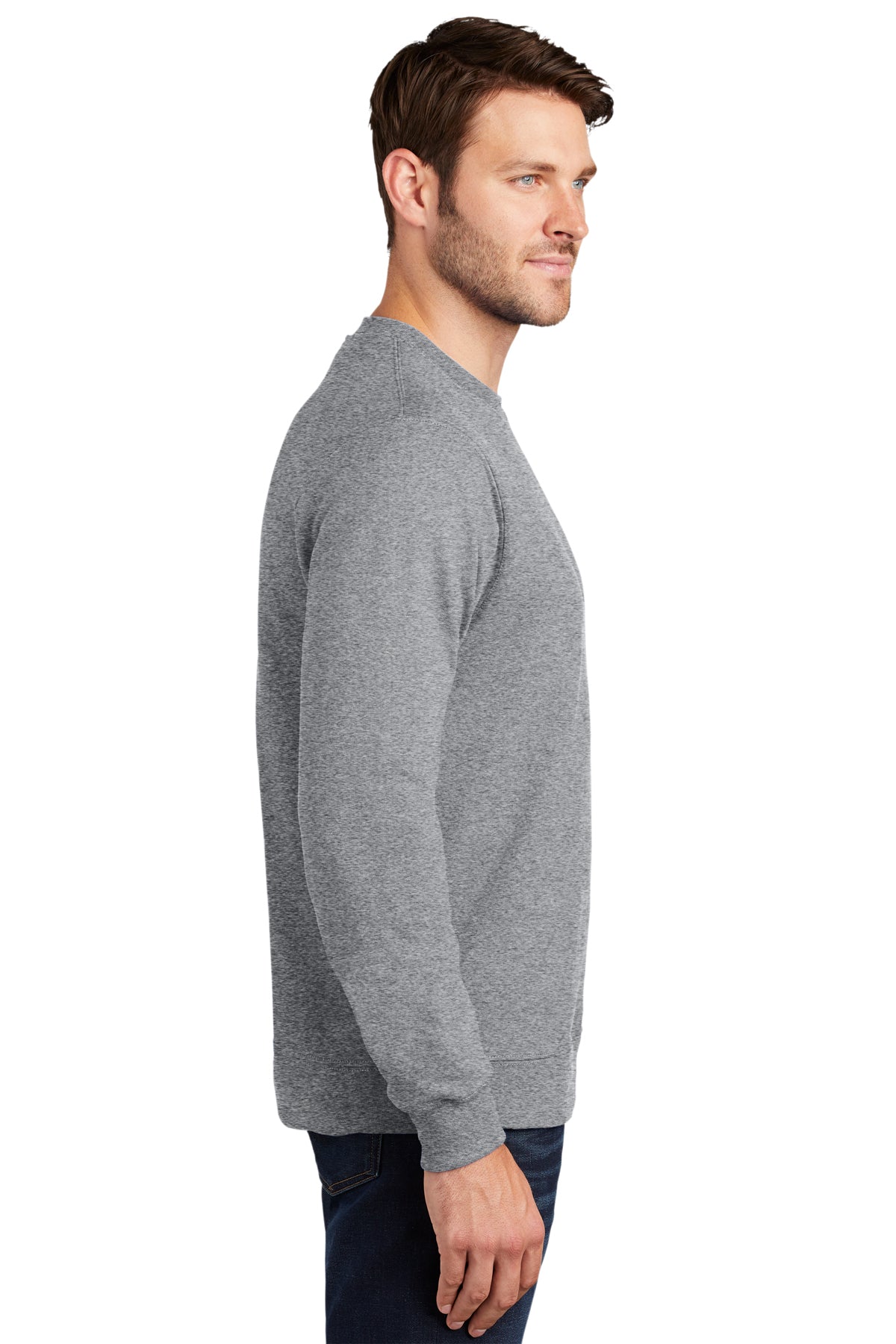 port & company_pc850 _athletic heather_company_logo_sweatshirts
