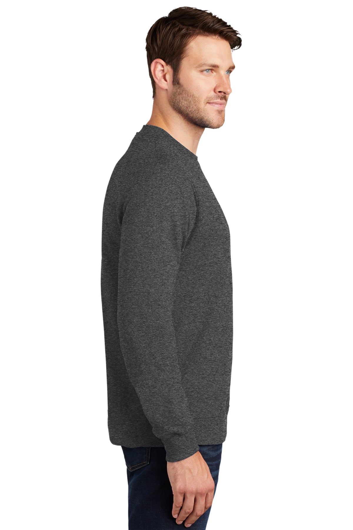 port & company_pc850 _dark heather grey_company_logo_sweatshirts